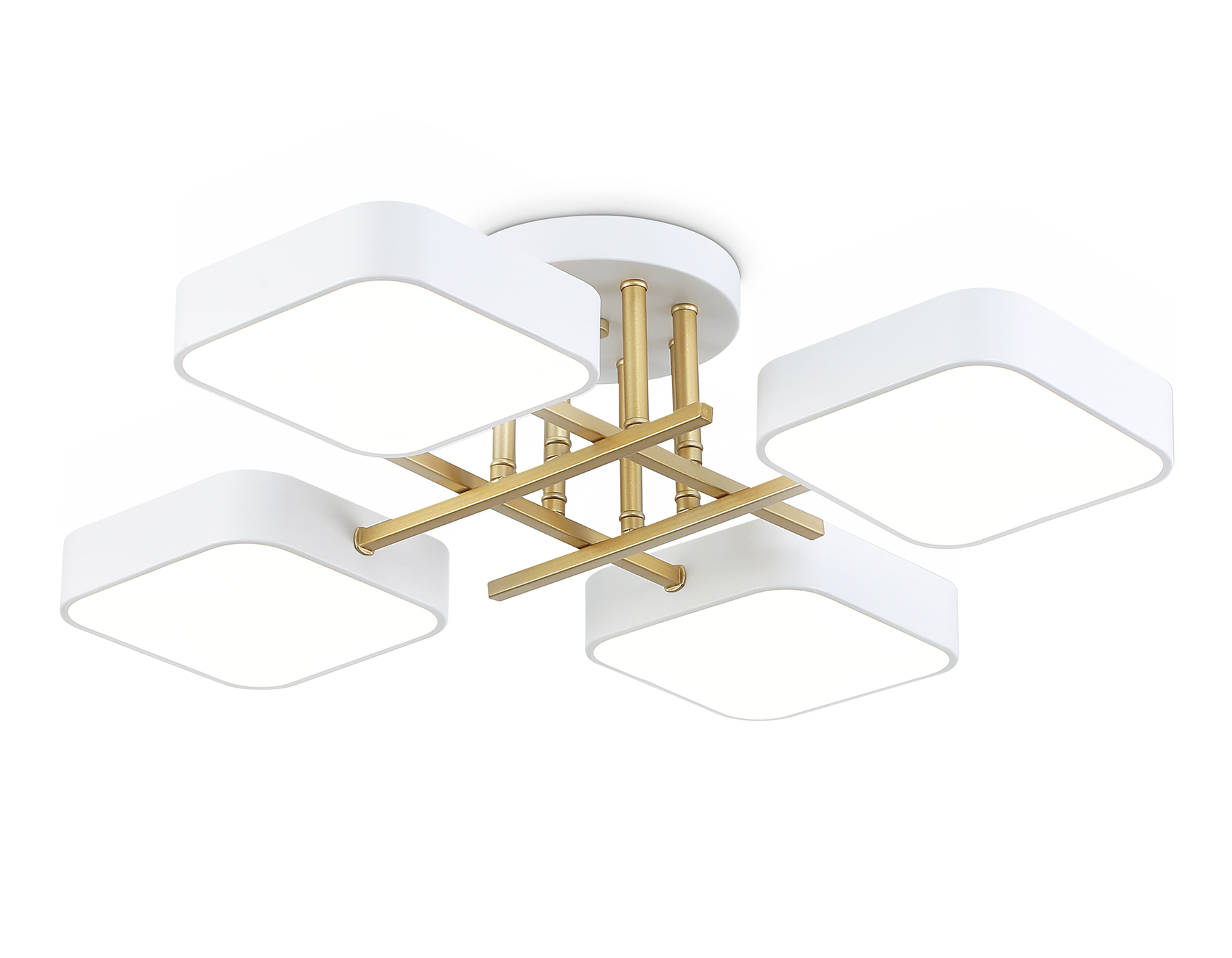 FL516341/4 WH/GD белый/золото 72W 3000-6000K 550*550*150 (без ПДУ)