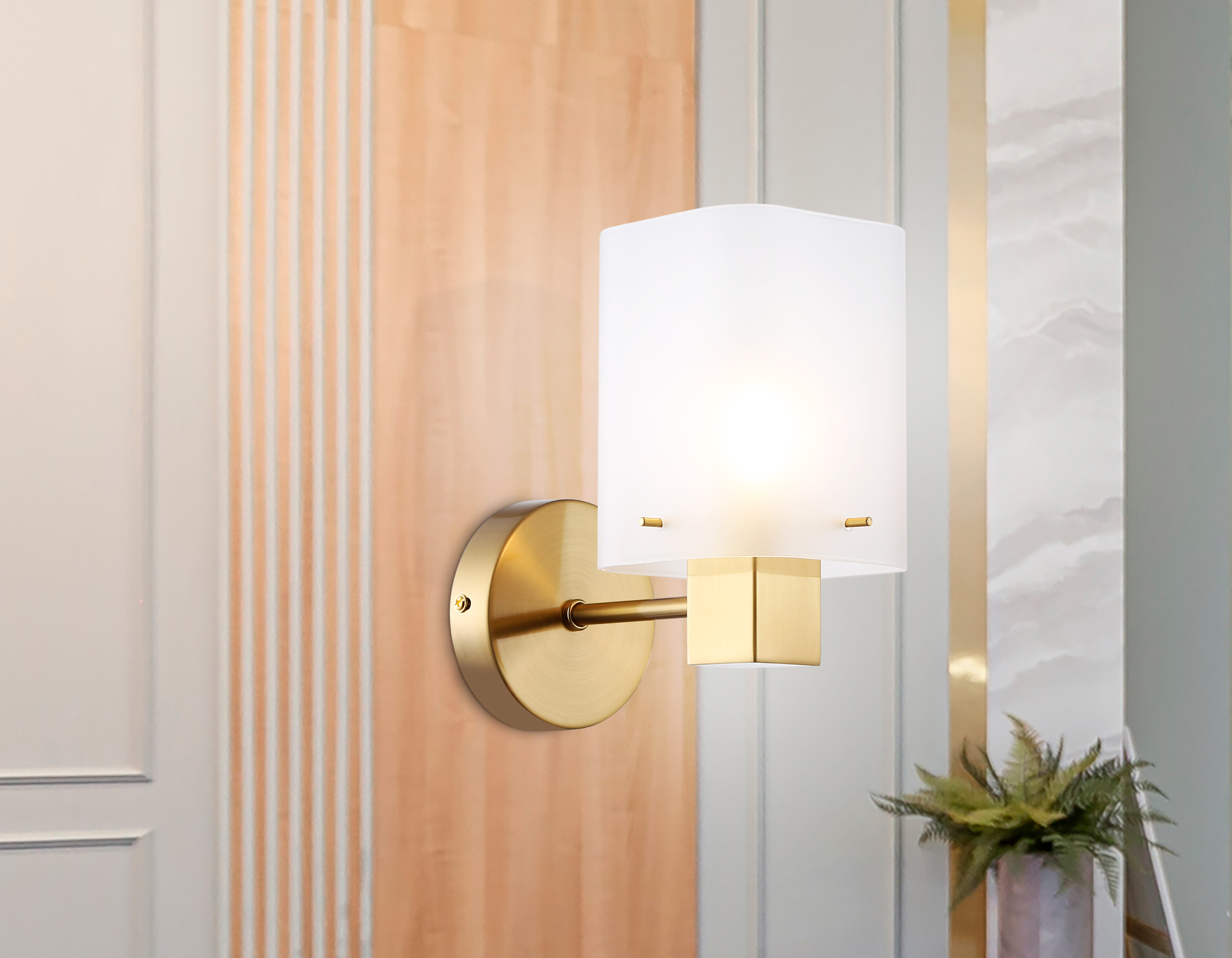 LH57035 BS/SM латунь/дымчатый E14 max 40W 195*110*185