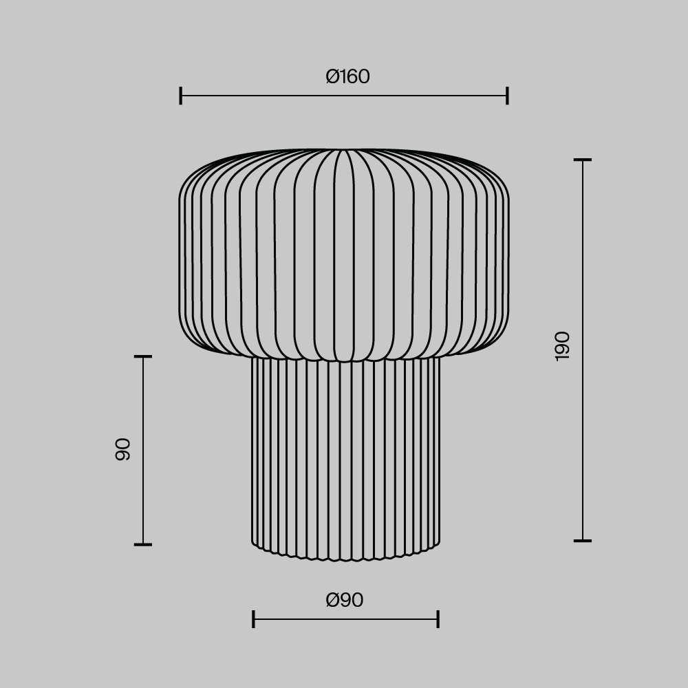 Настольный светильник Maytoni MOD404TL-01BG