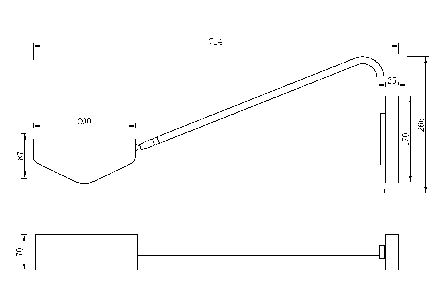 Настенный светильник (бра) Maytoni MOD417WL-01BS1