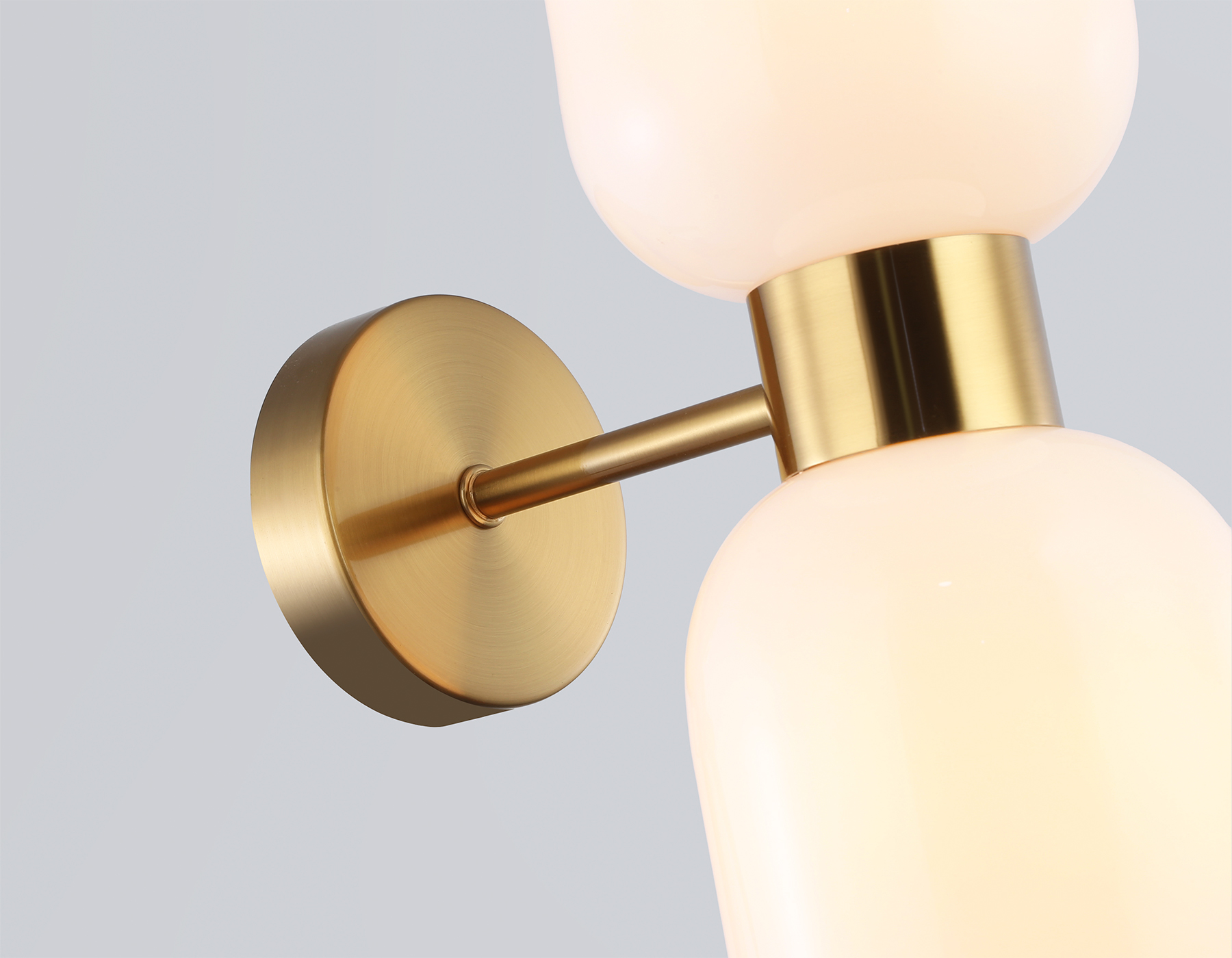 LH56097/2 BS/FR латунь/белый матовый E14*2 max 40W 215*120*300