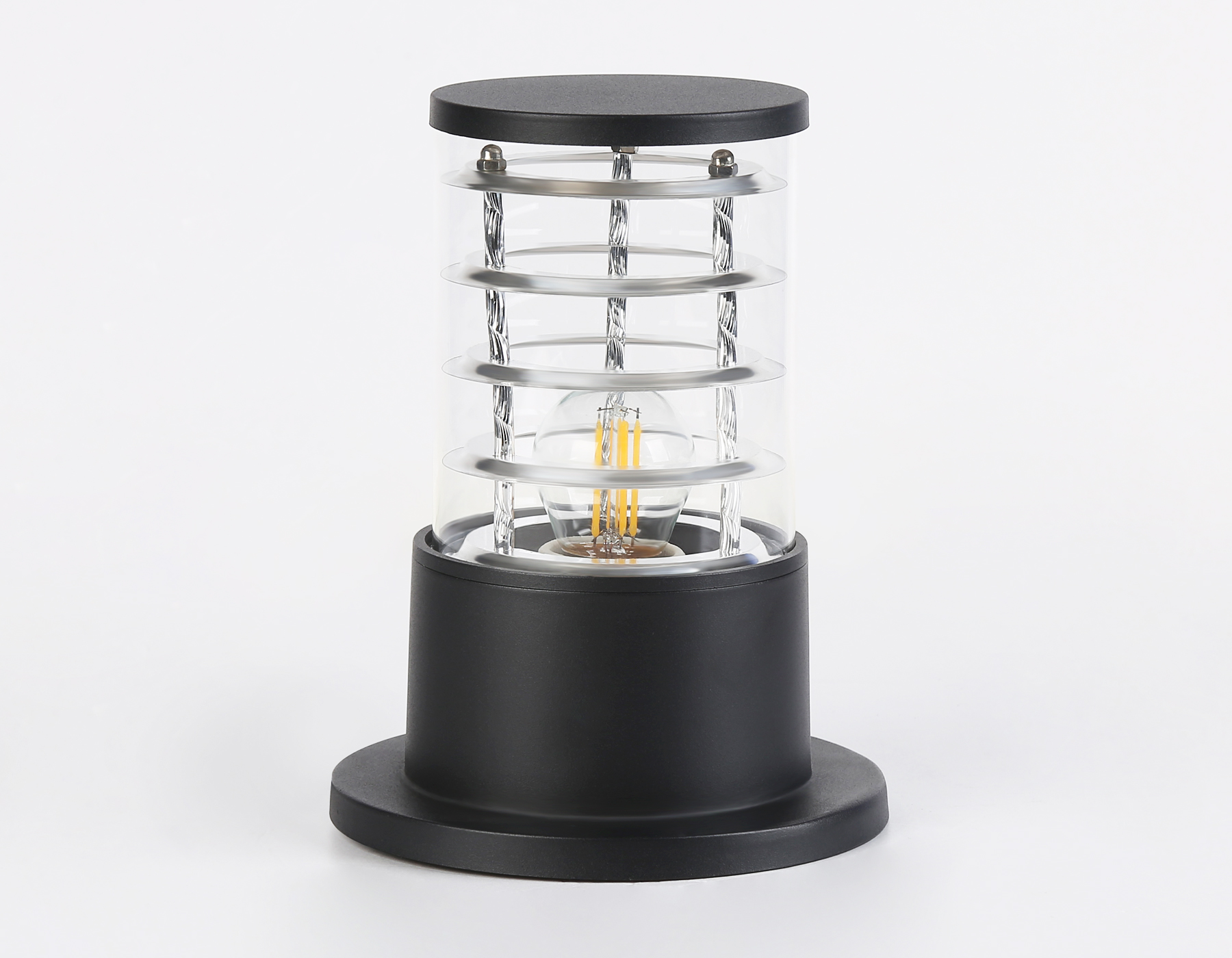 ST2532 BK/CL черный/прозрачный IP54 E27 max 11W D108*200