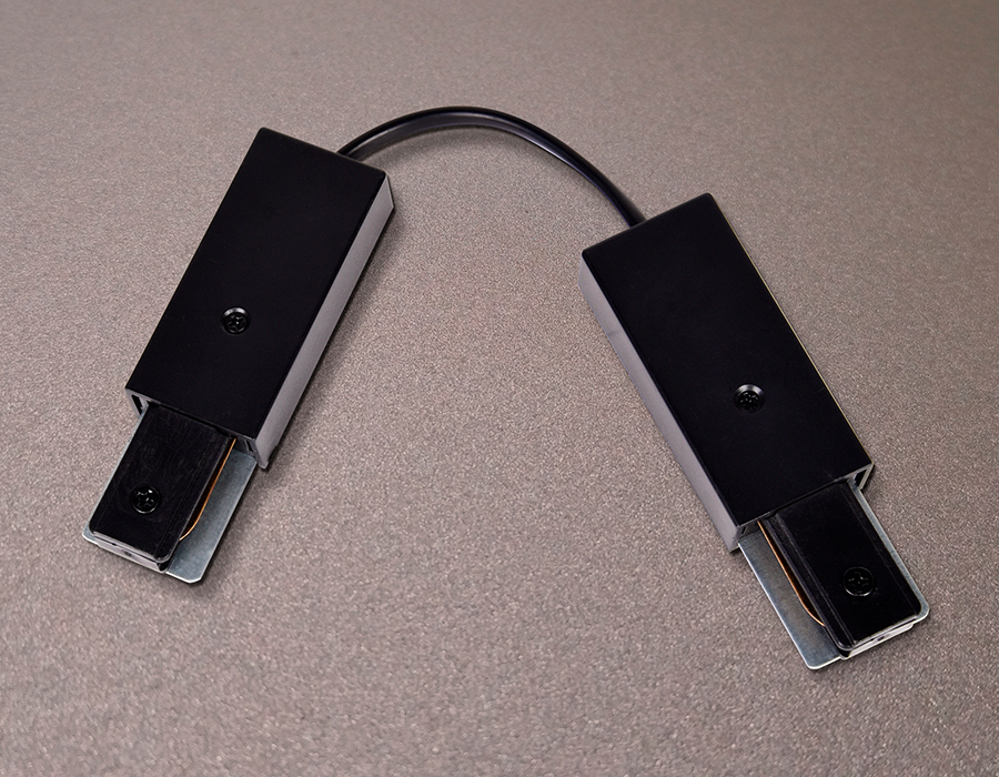 GL7088 BK черный коннектор гибкий однофазный для соединения трековых шинопроводов