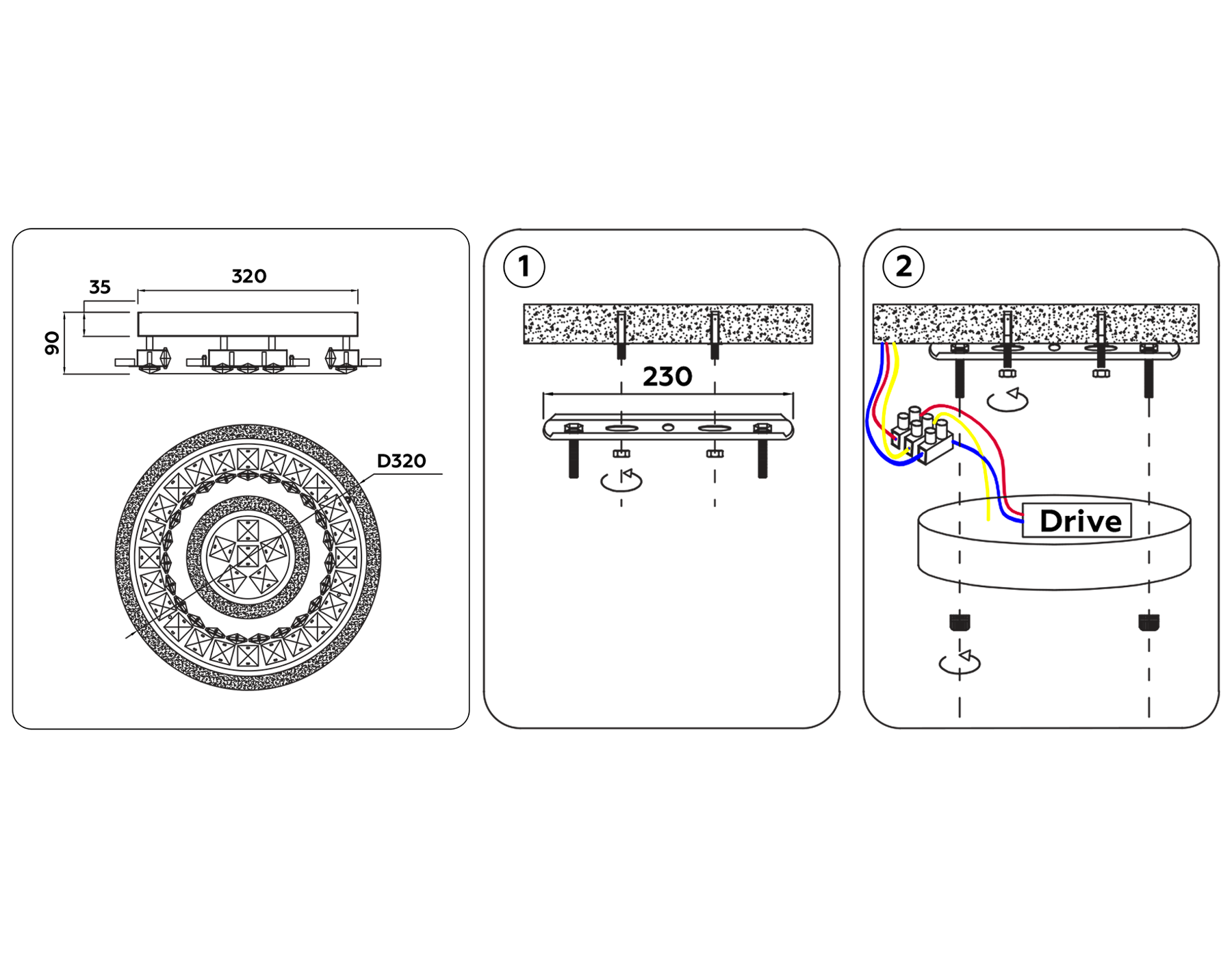 FA153 WH белый 82W D400*90 (ПДУ РАДИО 2.4)