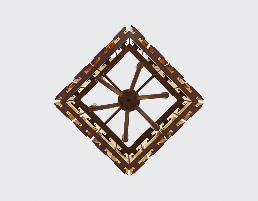 TR5150 CF/TI кофе/янтарь E14/6 max 40W 500*500*1000