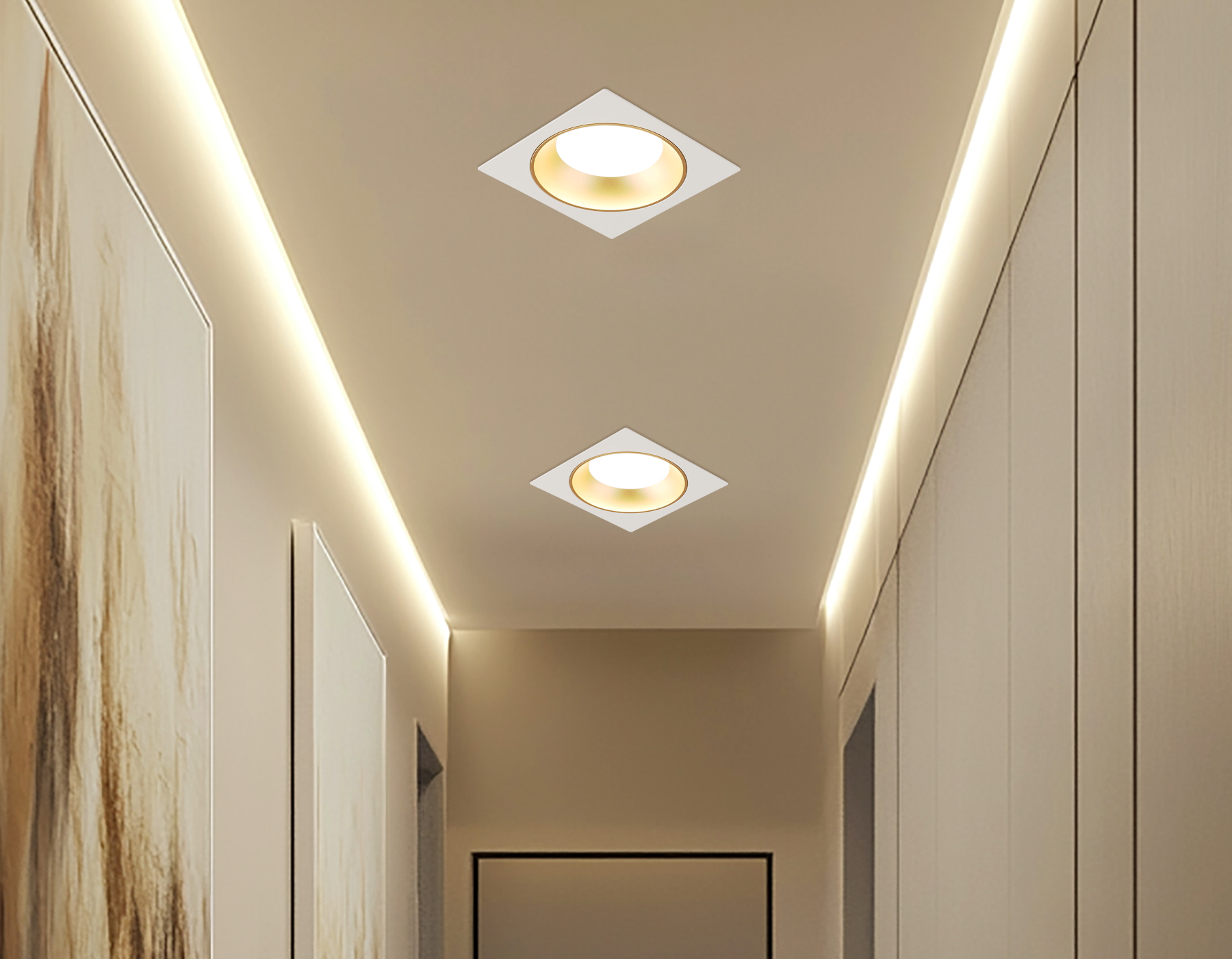 TN52338 SWH/SGD белый песок/золото песок GX53 max 12W 115*115*25