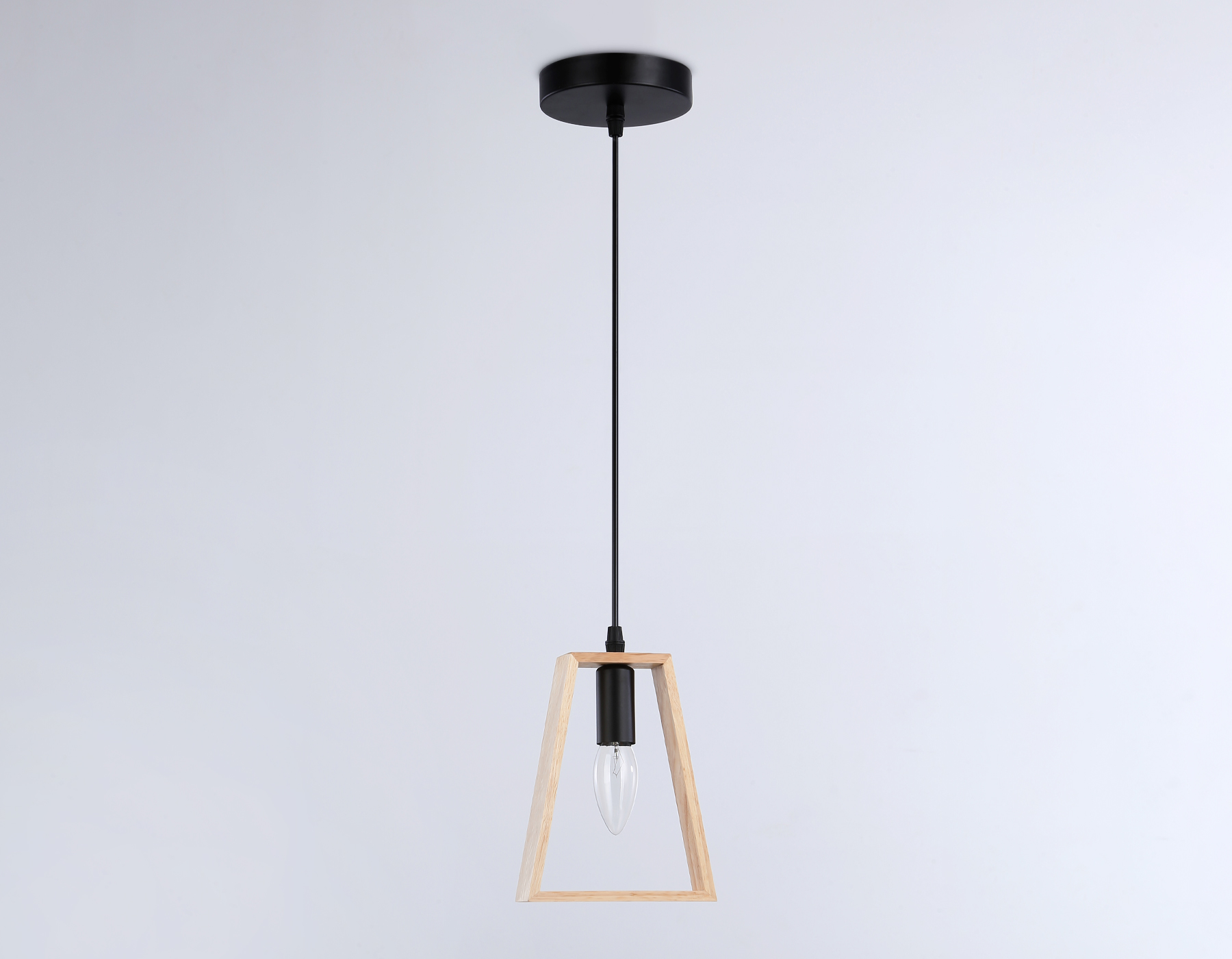 TR80497 BK/LW черный/светлое дерево E14 max 60W D150*1000