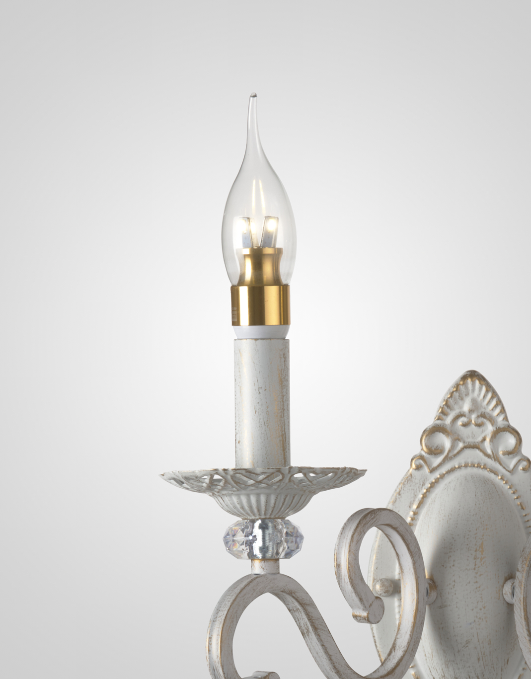 Настенный светильник P9680-2W WT+GD 000029196