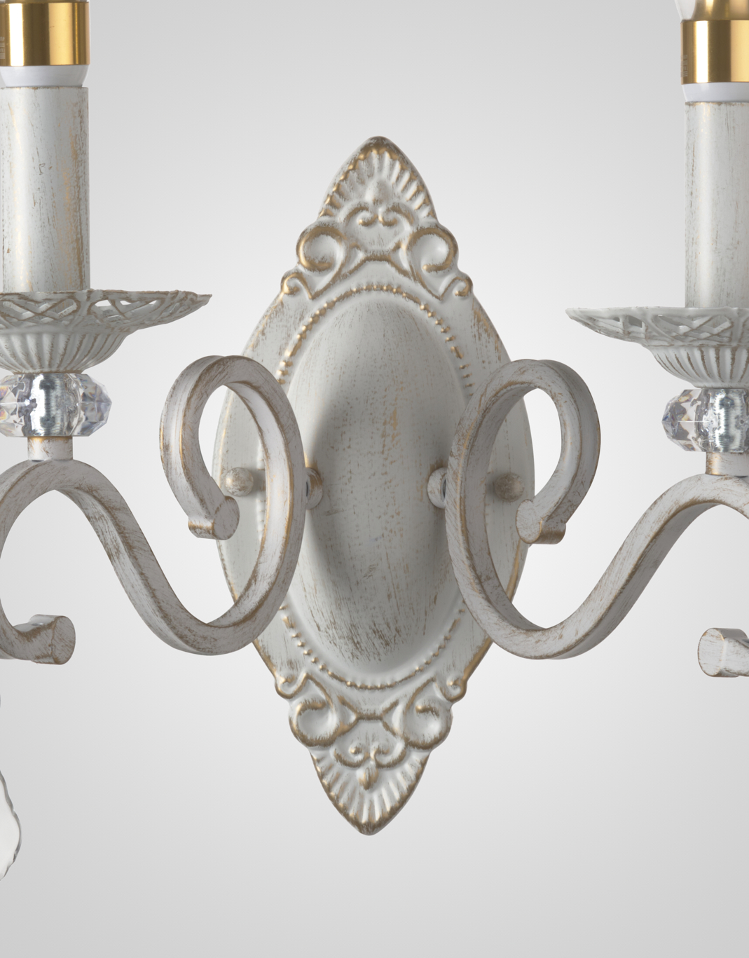 Настенный светильник P9680-2W WT+GD 000029196