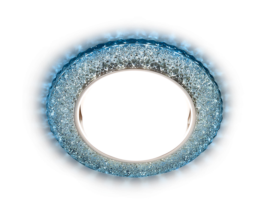 G298 CL/CLD хром/прозрачный GX53+3W(LED COLD)