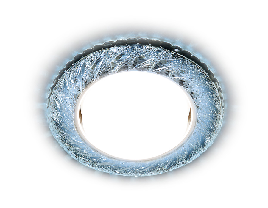 G303 CL/CLD хром/прозрачный GX53+3W(LED COLD)