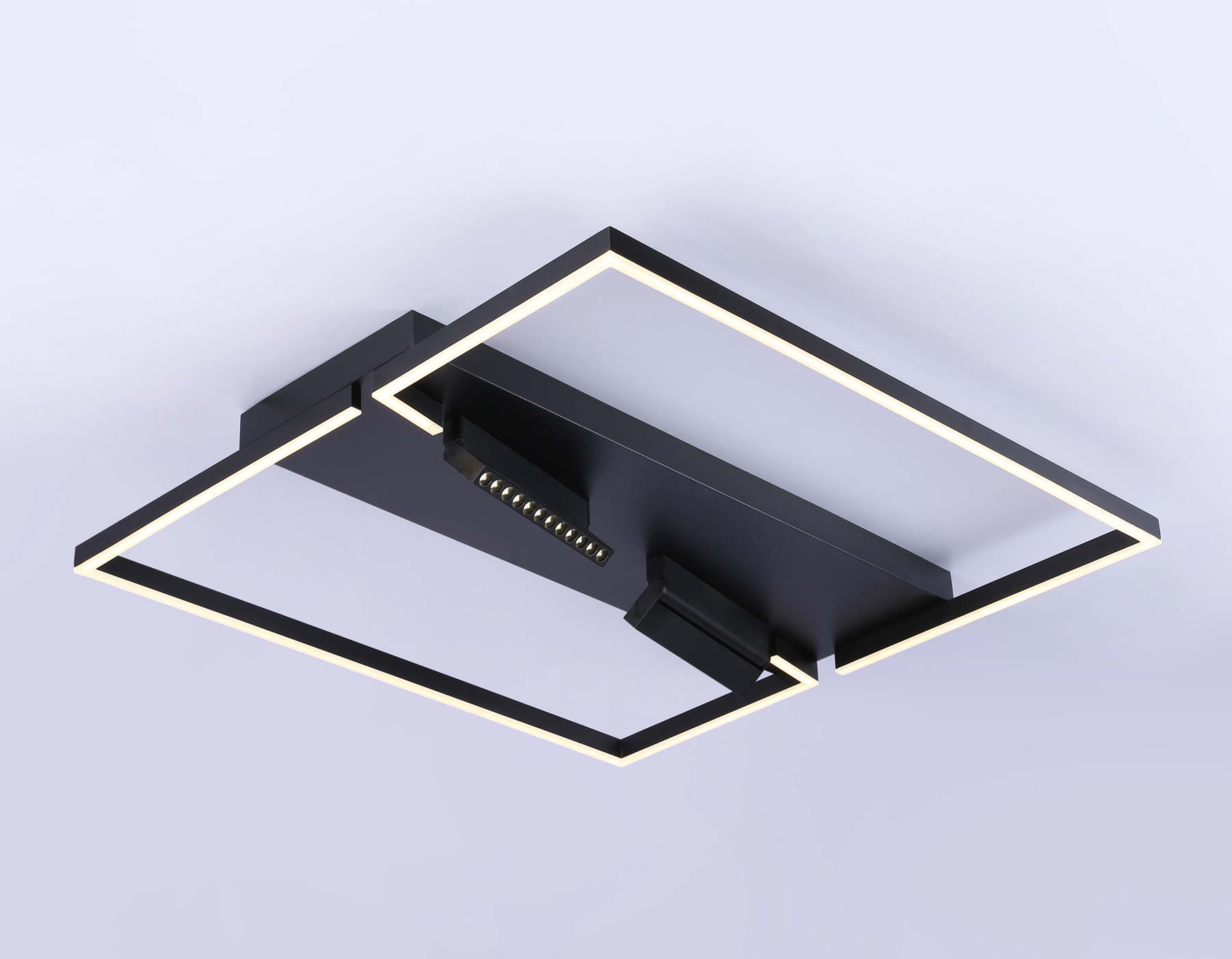 FL51468/1+2 BK черный 124W 3000K-6400K+4200K 800*800*110 (ПДУ РАДИО 2.4G)