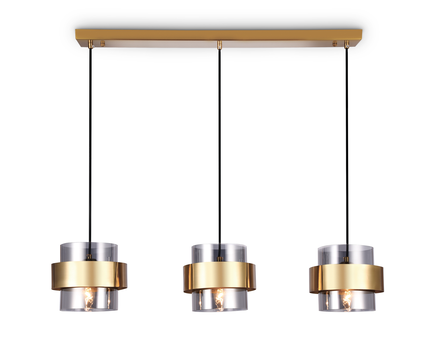 TR3652/3 GD/SM золото/дымчатый E27/3 max 40W 820*180*700