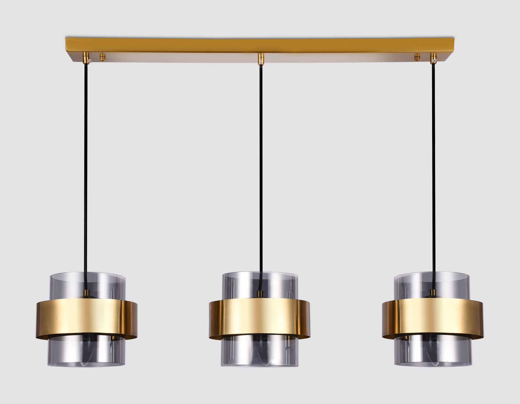 TR3652/3 GD/SM золото/дымчатый E27/3 max 40W 820*180*700