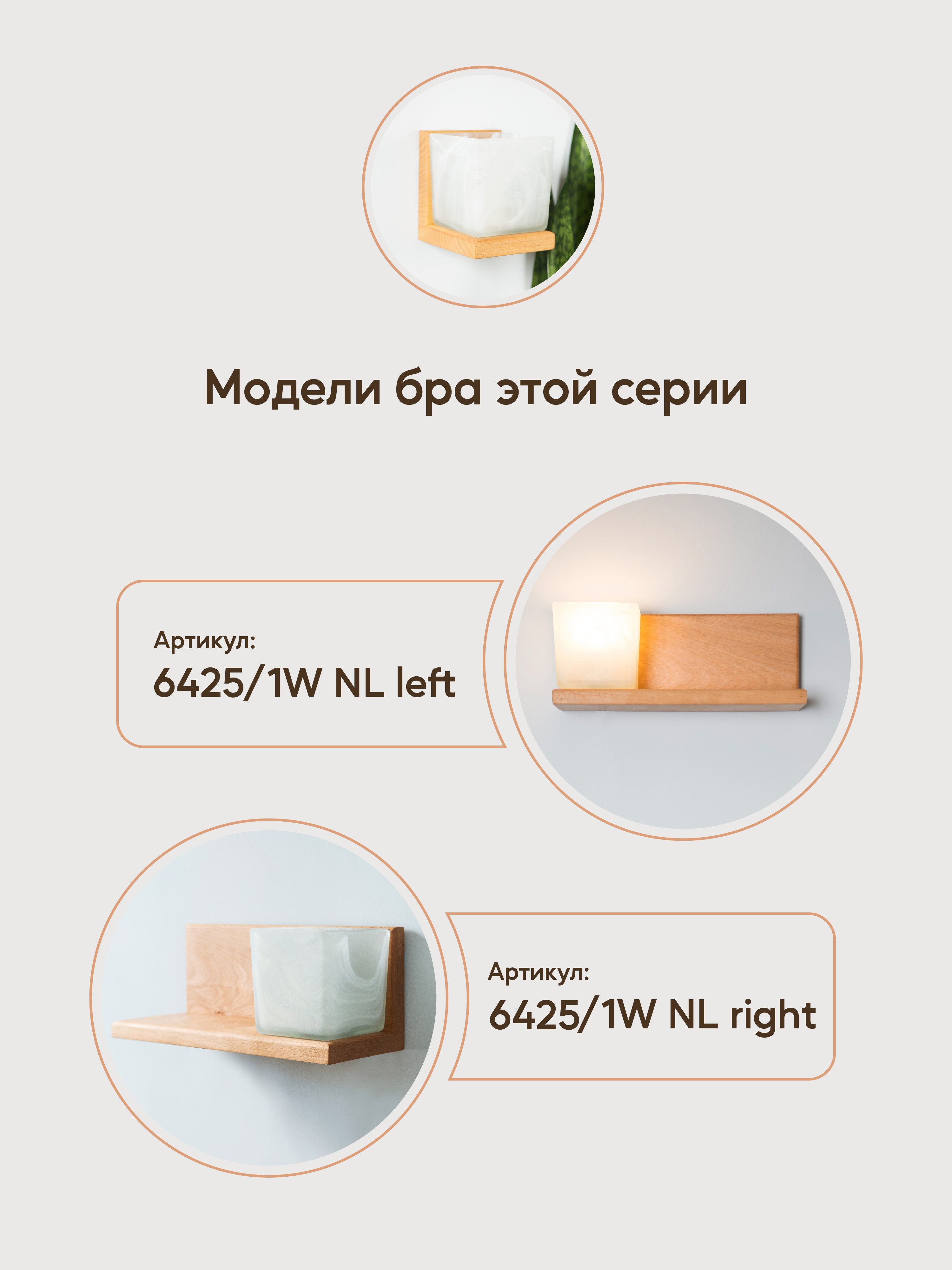 Настенный светильник 6424-1W NL 000031277