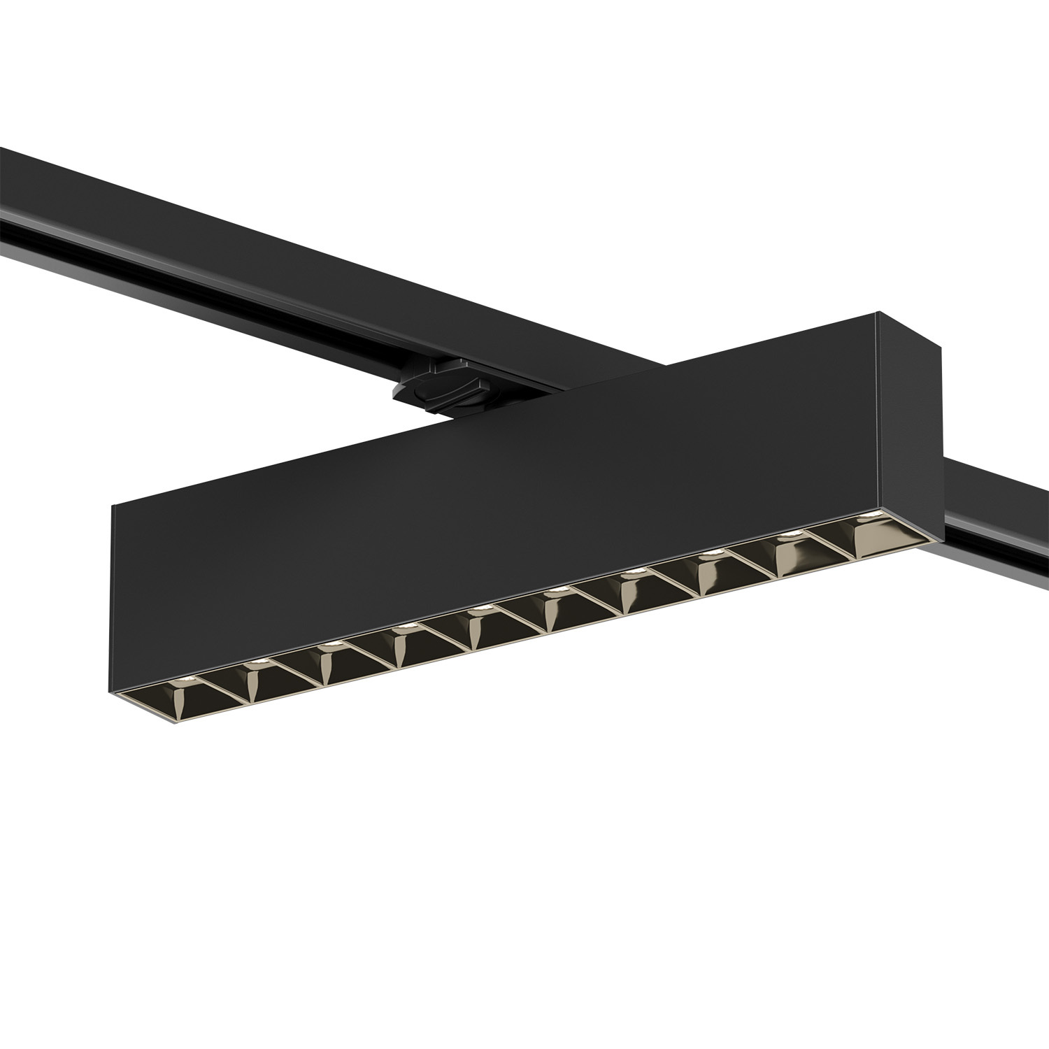 DK6434-BK Поворотный однофазный трековый светильник EDDER со светодиодом L273mm 220V 20W 30° 3000K IP20 черный алюминий