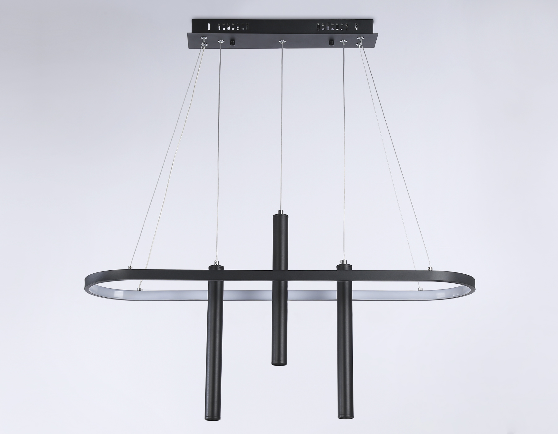 FL5386/1+3 BK черный 57W 3000K/4200K/6400K+4200K 800*200*1200 (ПДУ ИК)