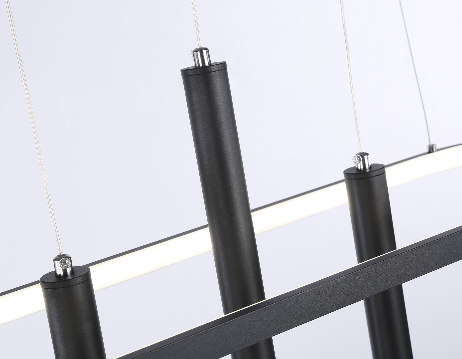 FL5386/1+3 BK черный 57W 3000K/4200K/6400K+4200K 800*200*1200 (ПДУ ИК)