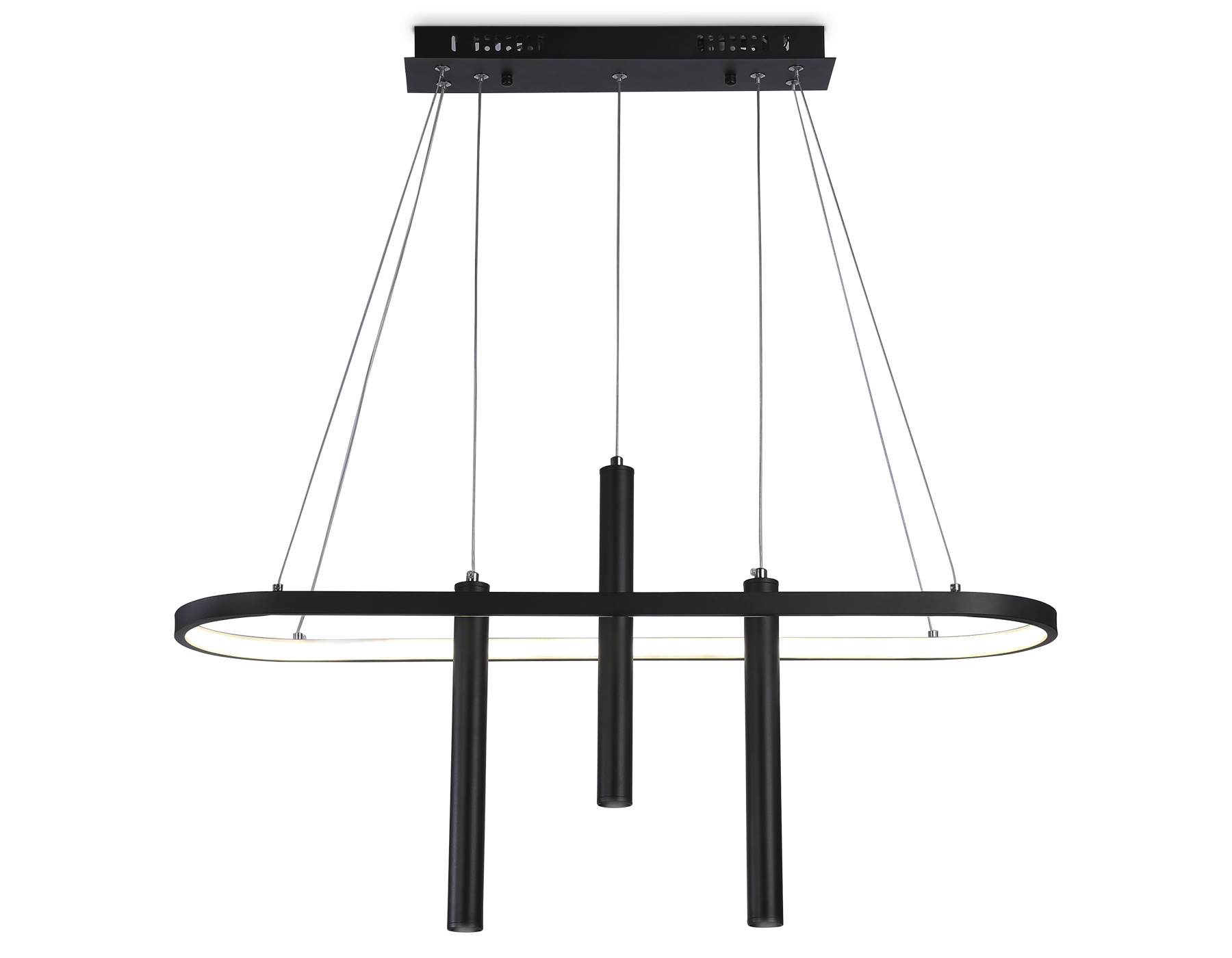 FL5386/1+3 BK черный 57W 3000K/4200K/6400K+4200K 800*200*1200 (ПДУ ИК)