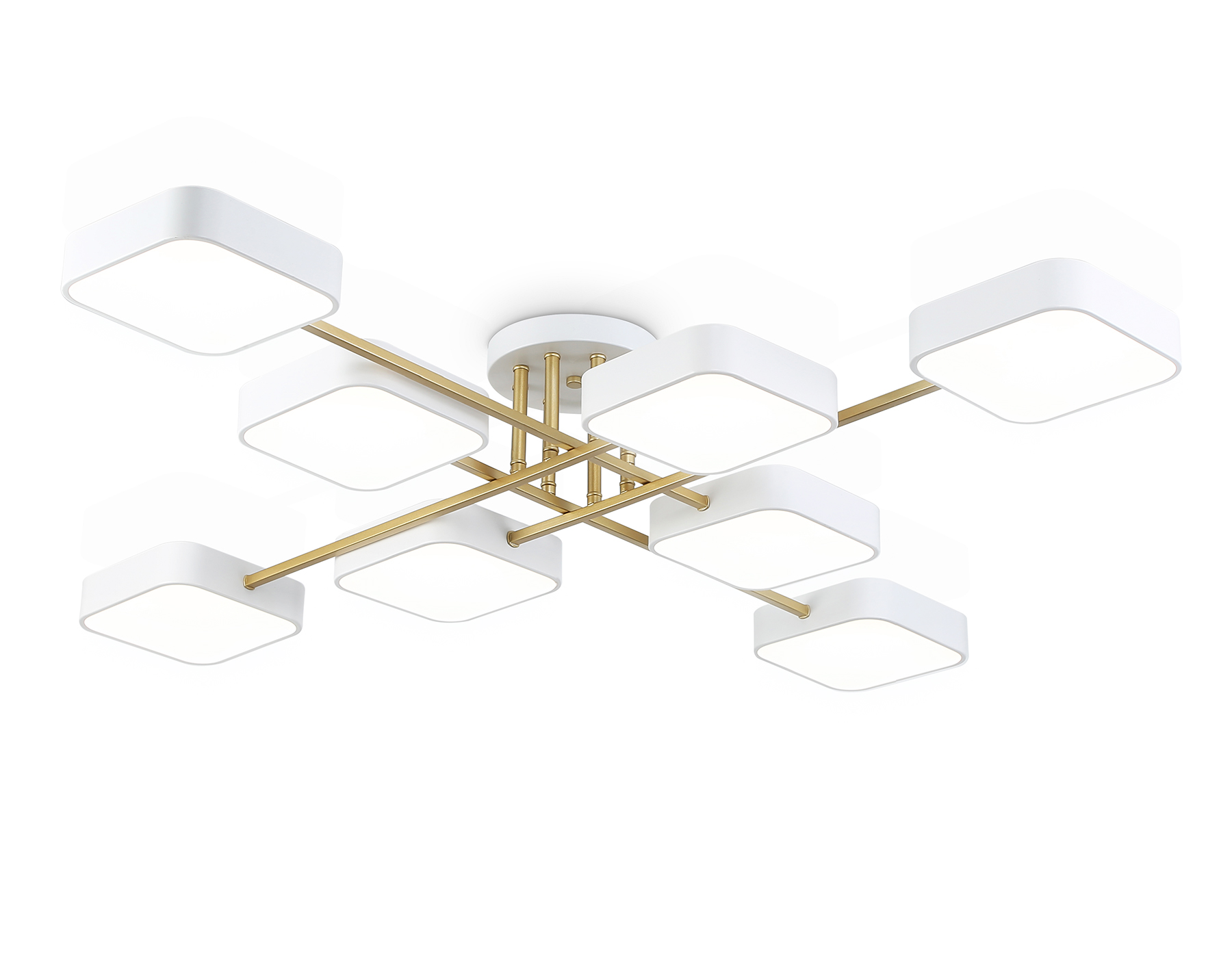 FL516346/8 WH/GD белый/золото 144W 3000-6000K 1060*1060*150 (без ПДУ)