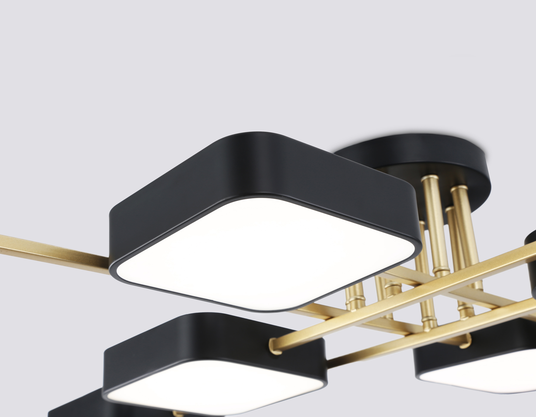 FL516348/8 BK/GD черный/золото 144W 3000-6000K 1060*1060*150 (без ПДУ)