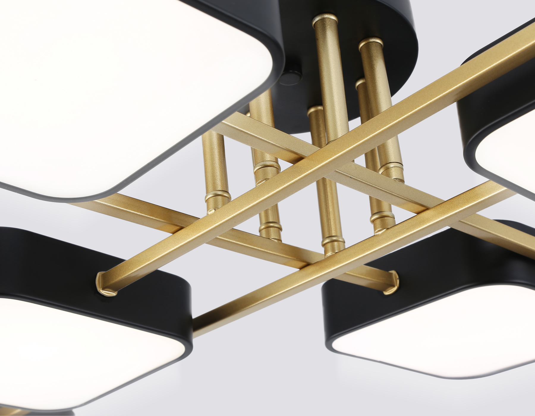 FL516348/8 BK/GD черный/золото 144W 3000-6000K 1060*1060*150 (без ПДУ)