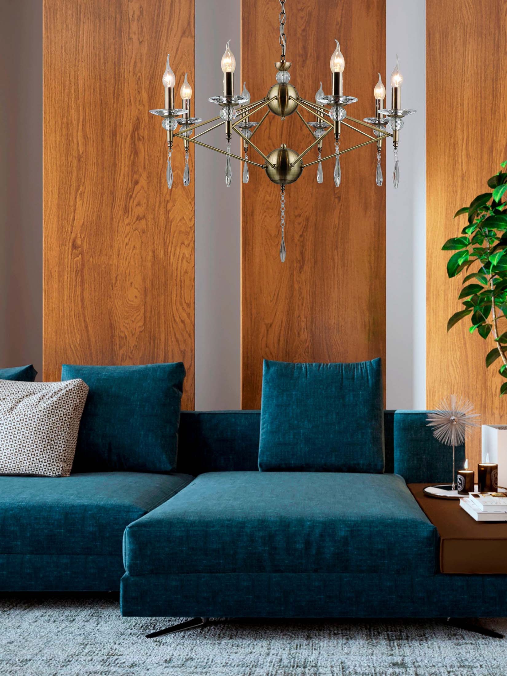 Подвесная люстра PL3655-8 AB 000056988