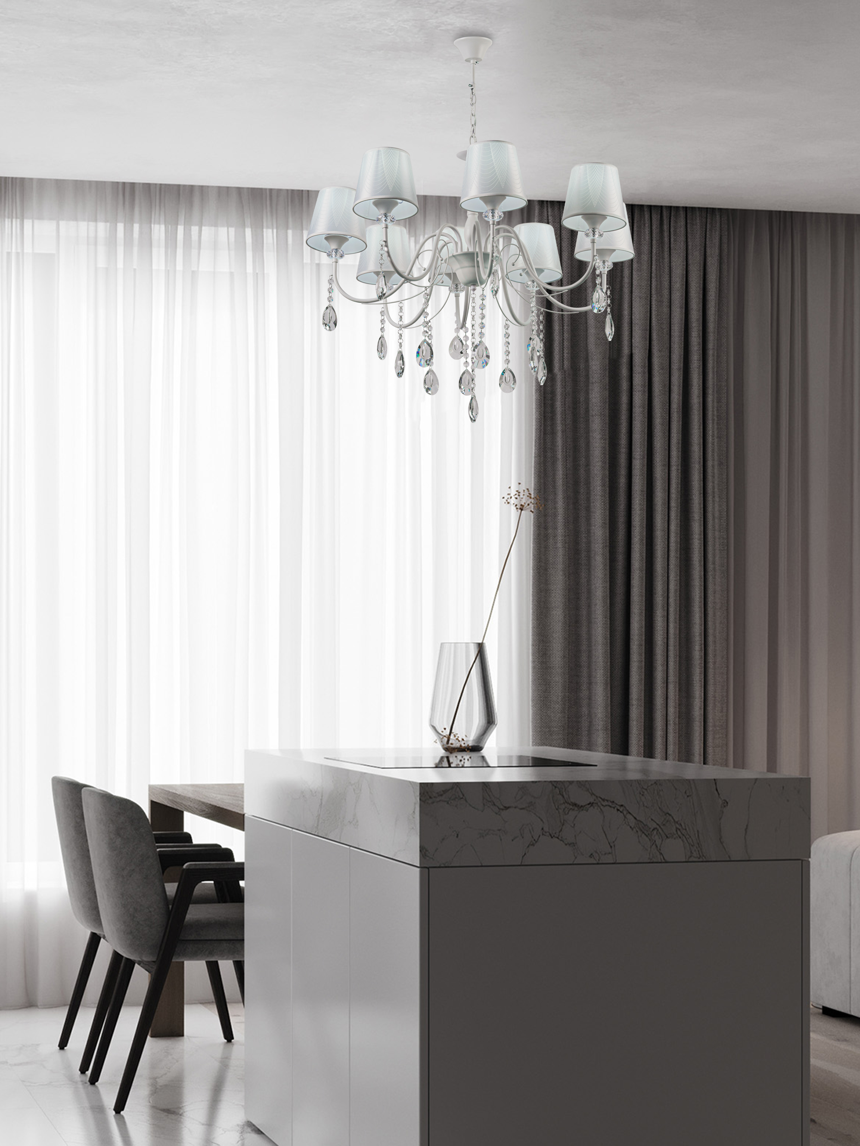 Подвесная люстра P4735-8-770 WT 000056996