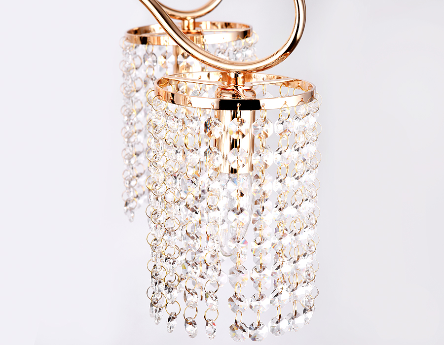 TR4507/5 GD/CL золото/прозрачный E14/5 max 40W D610*720