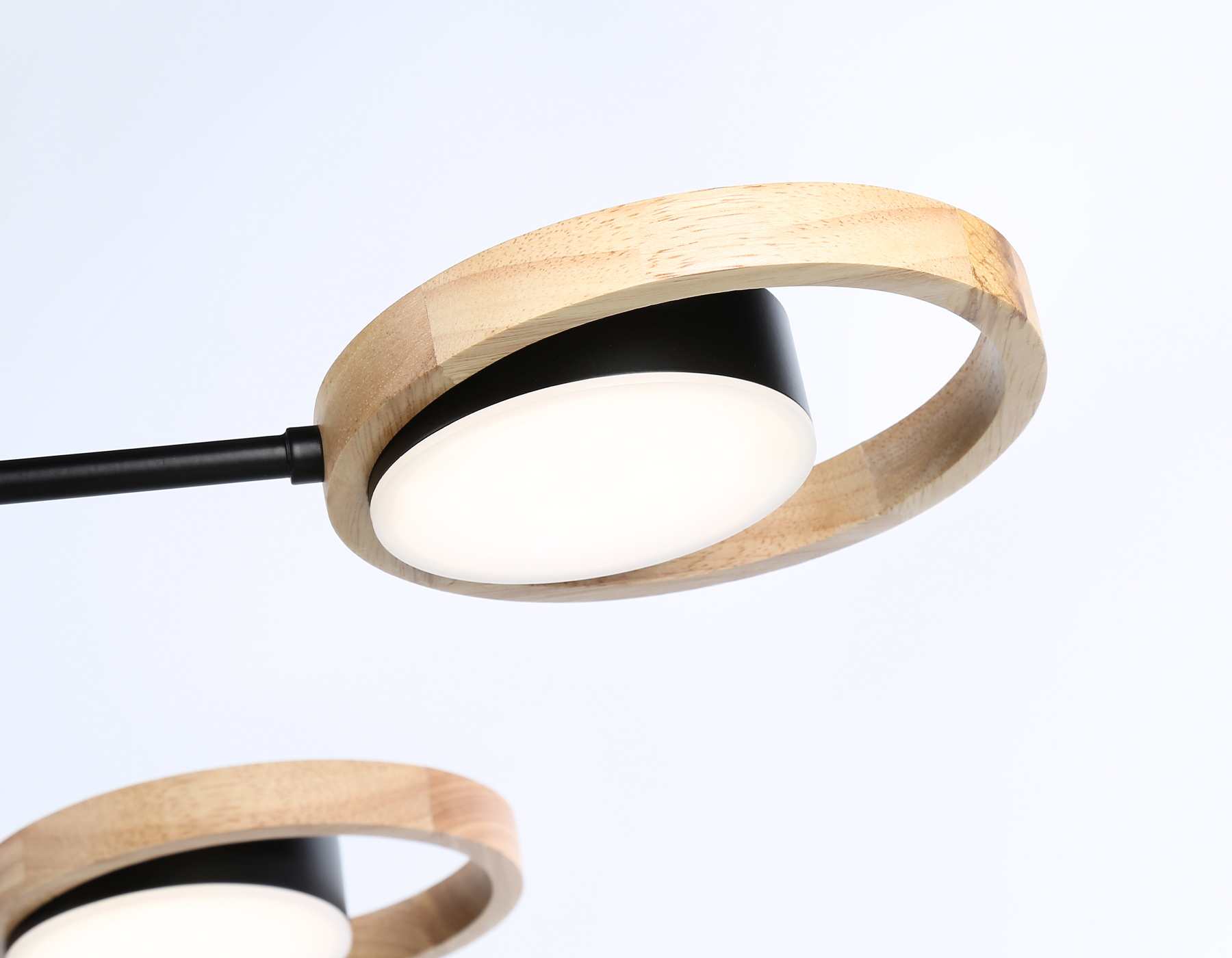 FL51619/6 BK/LW черный/светлое дерево 3000K/4200K/6400K 42W D825*285 (Без ПДУ)