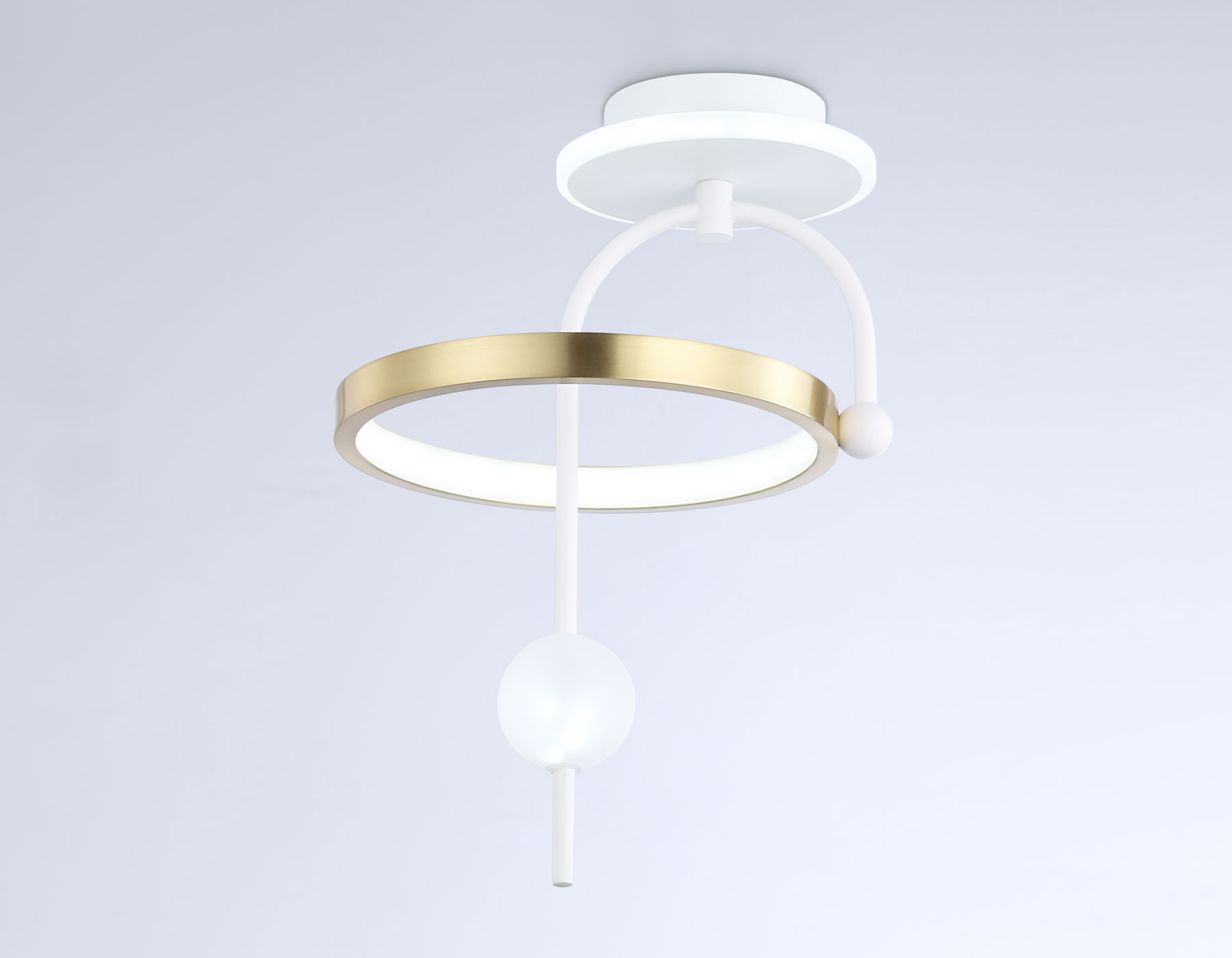 FL66422 WH/GD белый/золото 3000K/4200K/6400K 15W 240*220*347.7 (Без ПДУ)