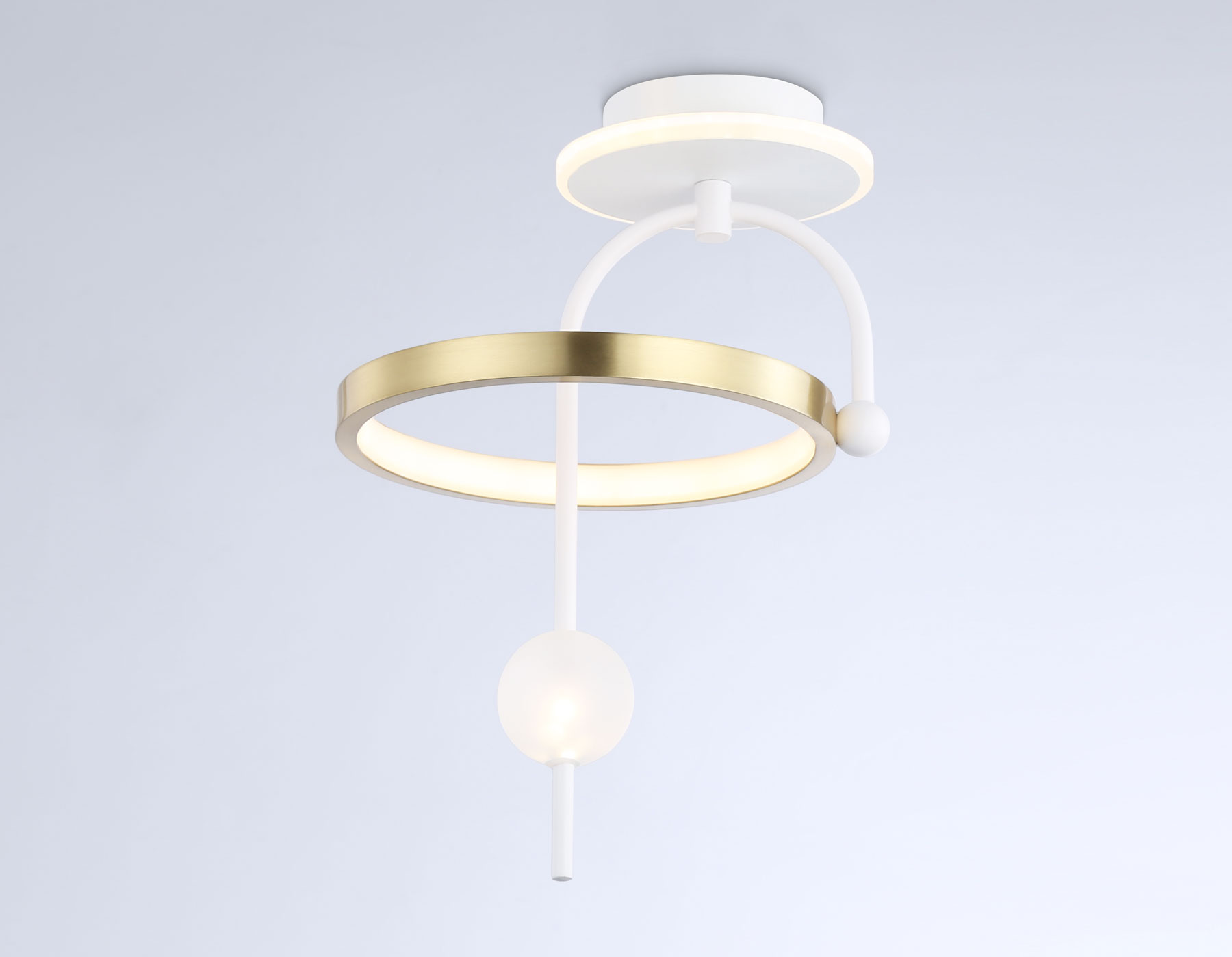 FL66422 WH/GD белый/золото 3000K/4200K/6400K 15W 240*220*347.7 (Без ПДУ)