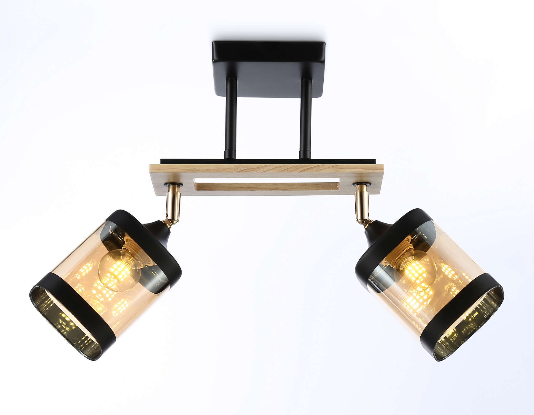 TR9525/2 BK/FGD/TI черный/золото/янтарь E27/2 max 40W 510*100*270