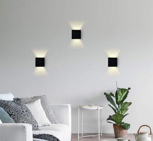 FW138 BK/S черный/песок LED 3000K 10W 100*100*100