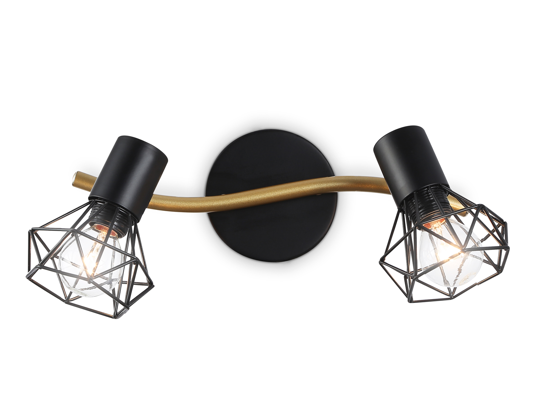 TR8656/2 BK/GD черный/золото E14/2 max 60W 330*100*185