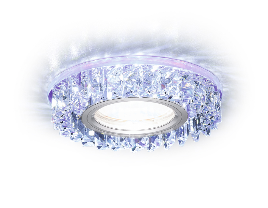 S255 PR хром/перламутровый хрусталь/MR16+3W(LED WHITE)