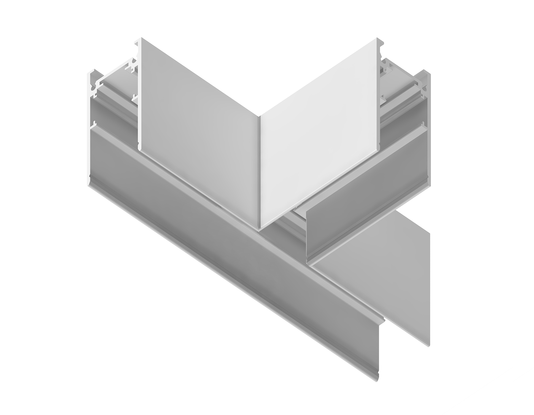 GL3373 WH белый коннектор T-образный для накладного шинопровода L170*85*53.7