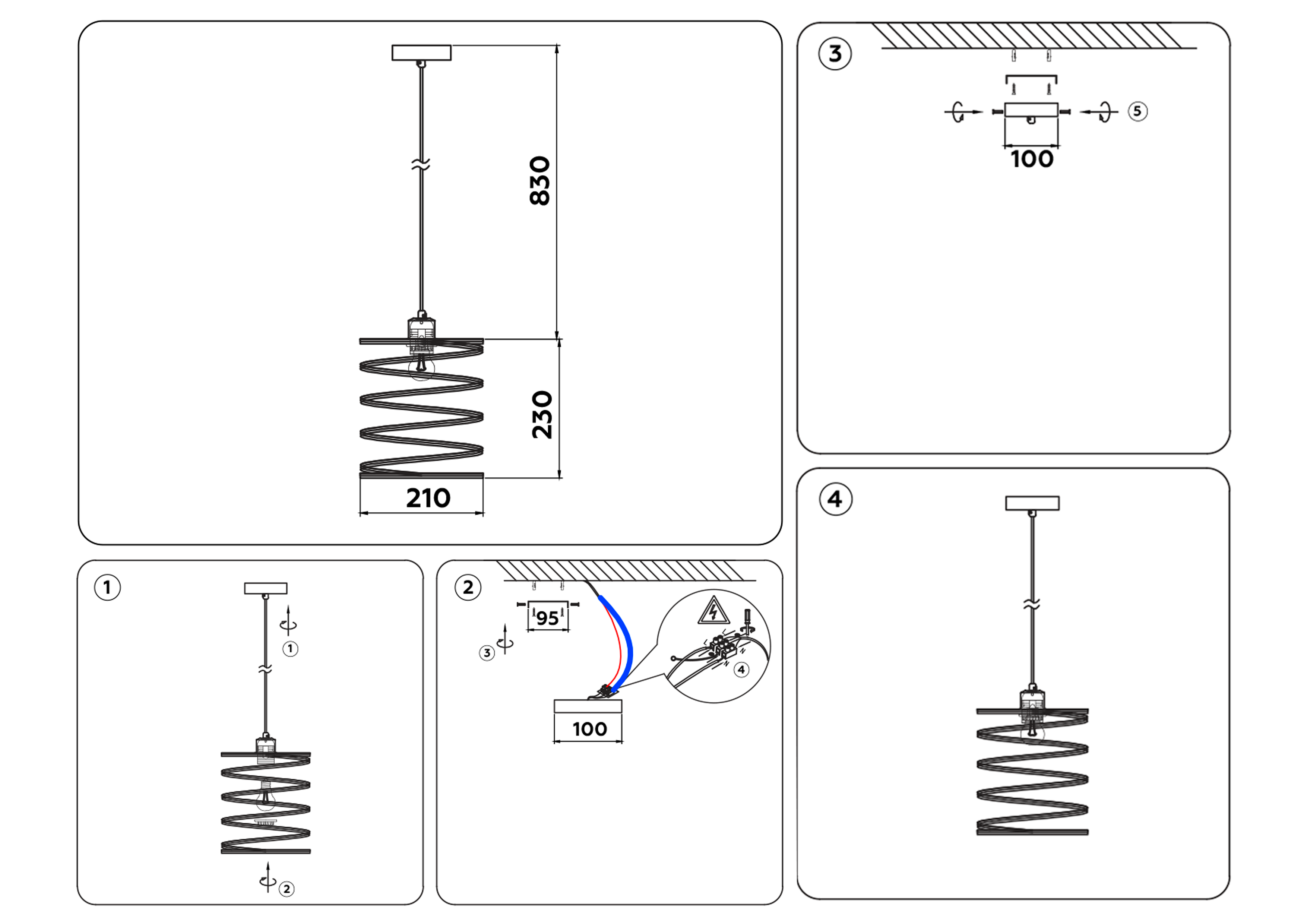 TR8400 WH белый E27 max 60W D210*1060
