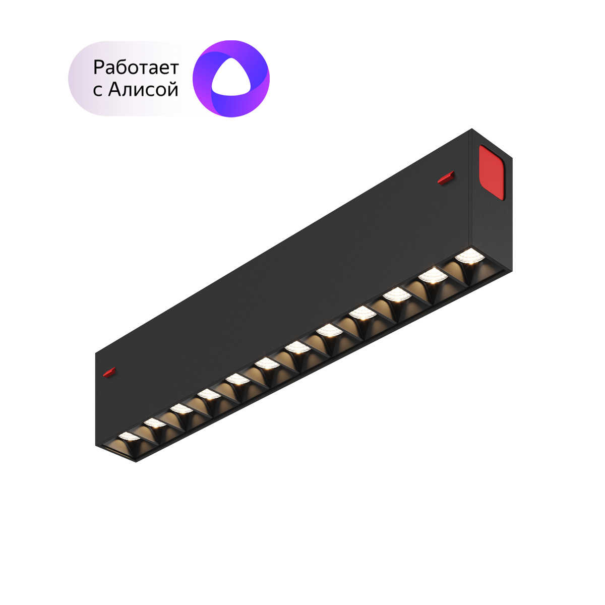 DK8001-BK Линейный светильник SMART LENS 9W DIM 3000K-6000K черный