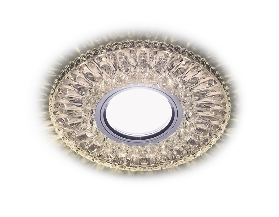 S380 CL/WW хром/прозрачный MR16+3W(LED WARM)