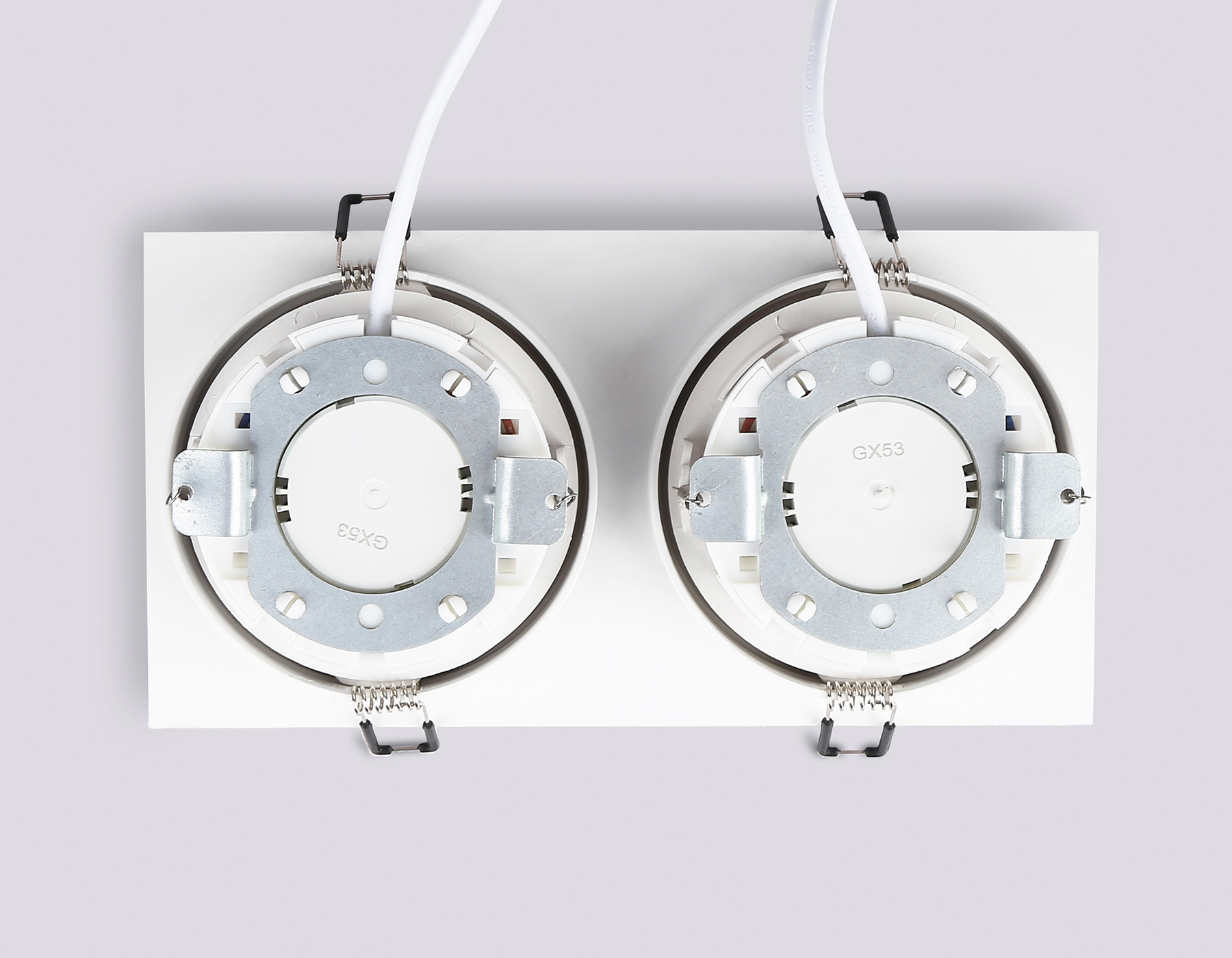 TN52343/2 SWH/GWH белый песок/белый глянец GX53 max 12W 220*115*25