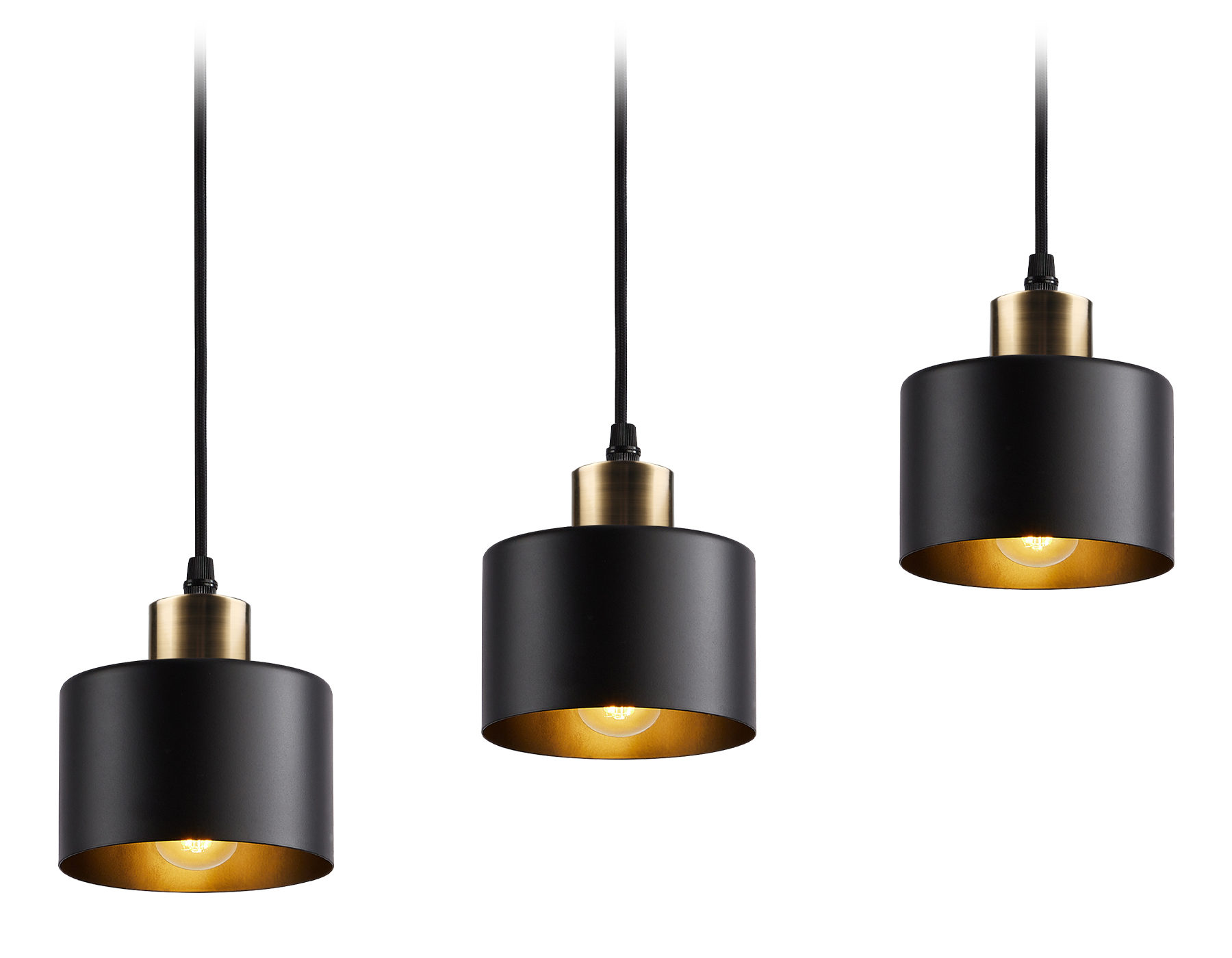 TR8118/3 BK/BS черный/латунь E27*3 max 40W 580*120*970