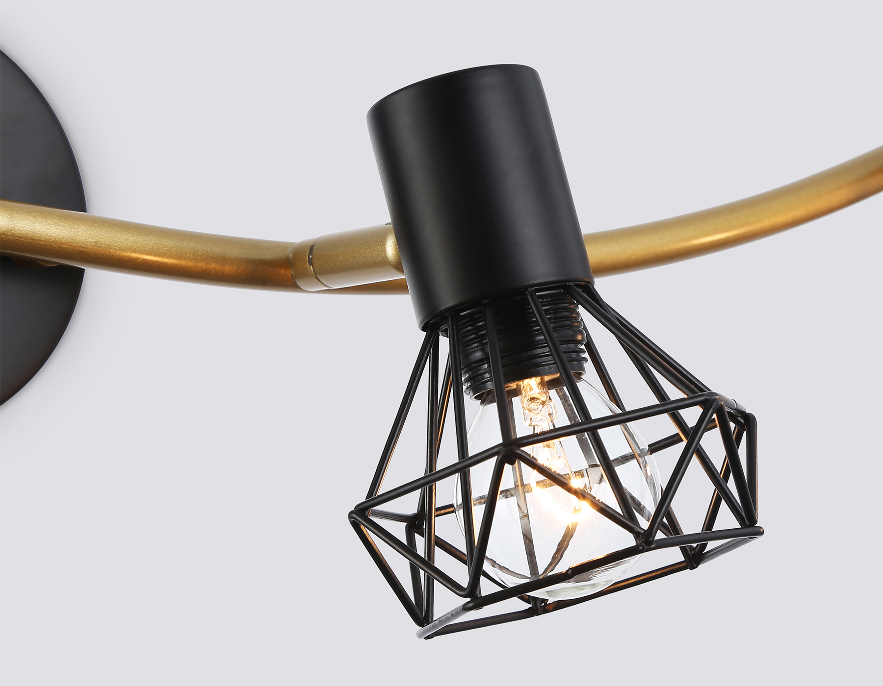 TR8658/4 BK/GD черный/золото E14/4 max 60W 750*100*185