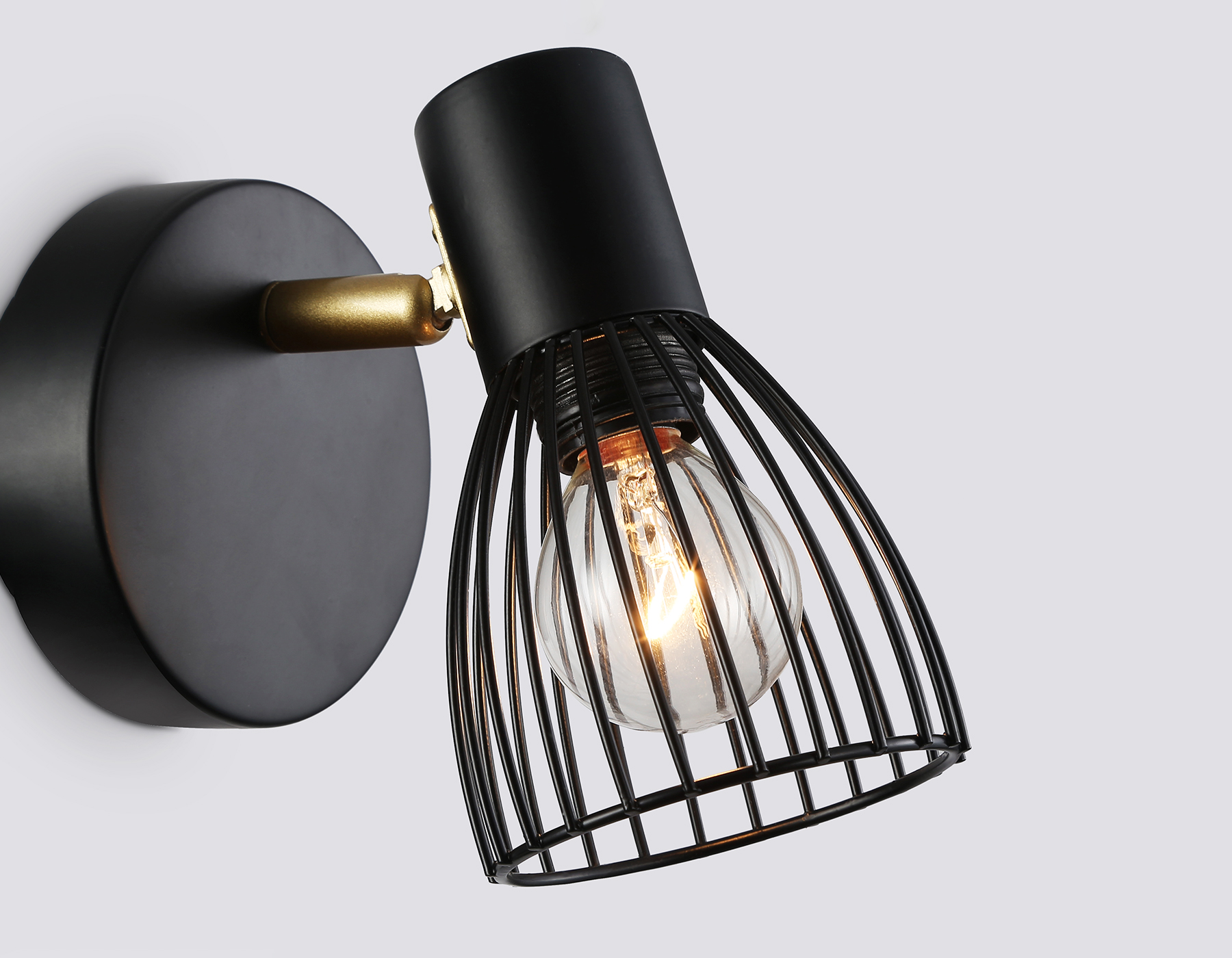 TR8659 BK/GD черный/золото E14 max 60W 160*100*145