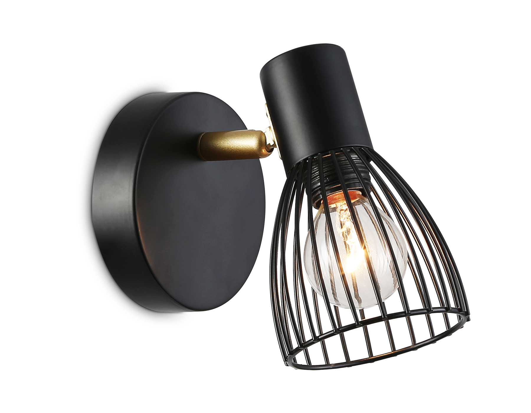 TR8659 BK/GD черный/золото E14 max 60W 160*100*145