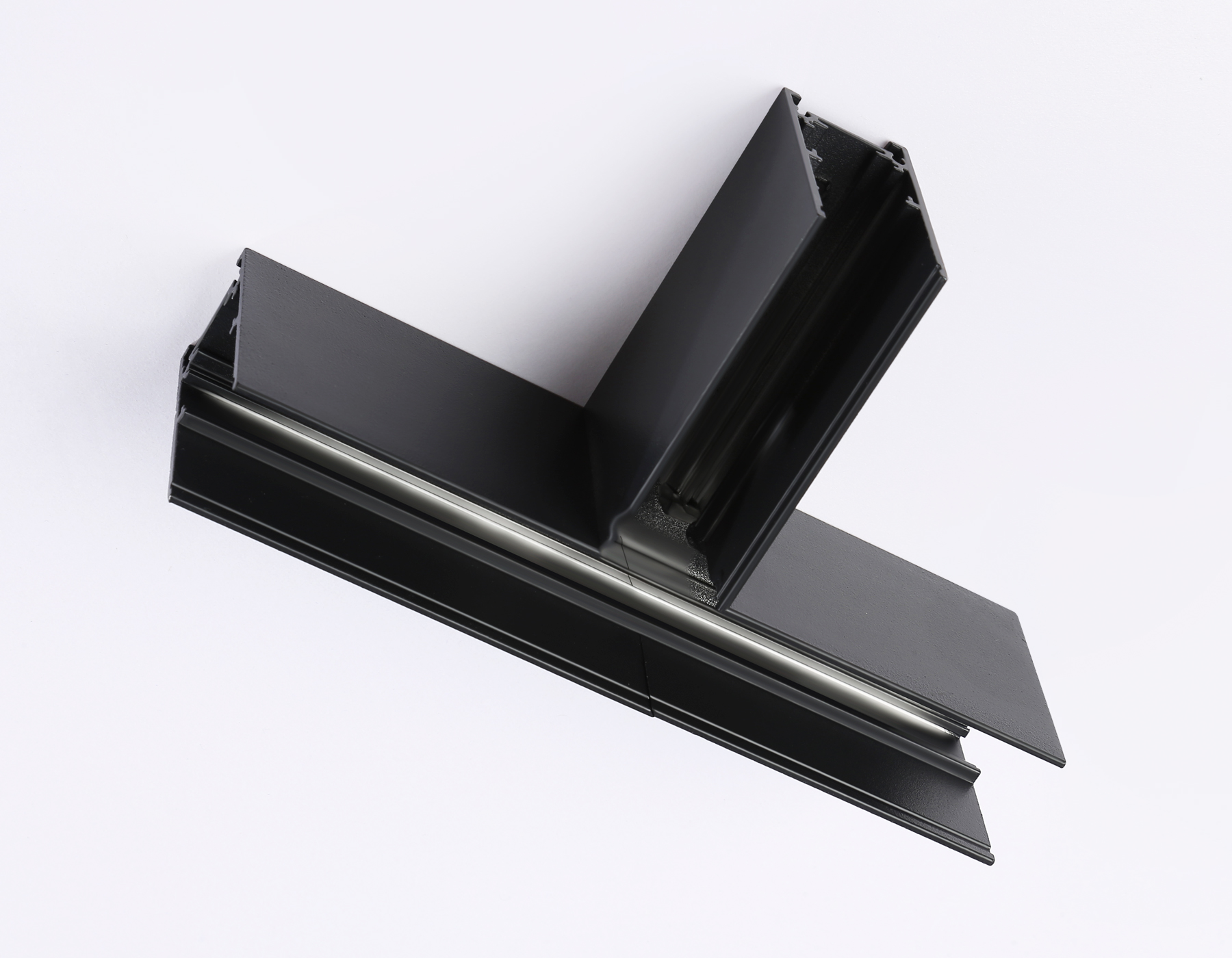 GL3374 BK черный коннектор T-образный для накладного шинопровода 170*85*53.7