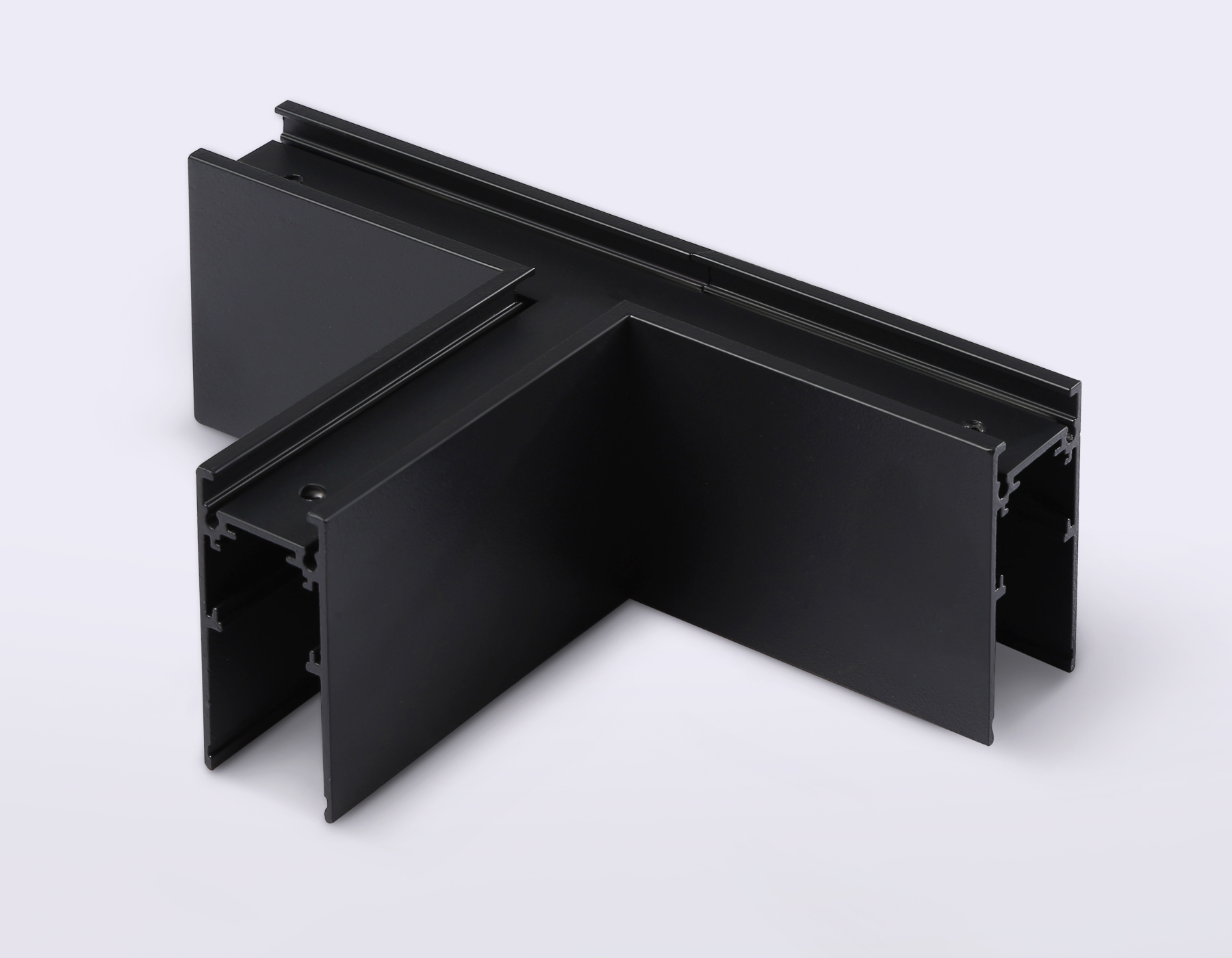 GL3374 BK черный коннектор T-образный для накладного шинопровода 170*85*53.7