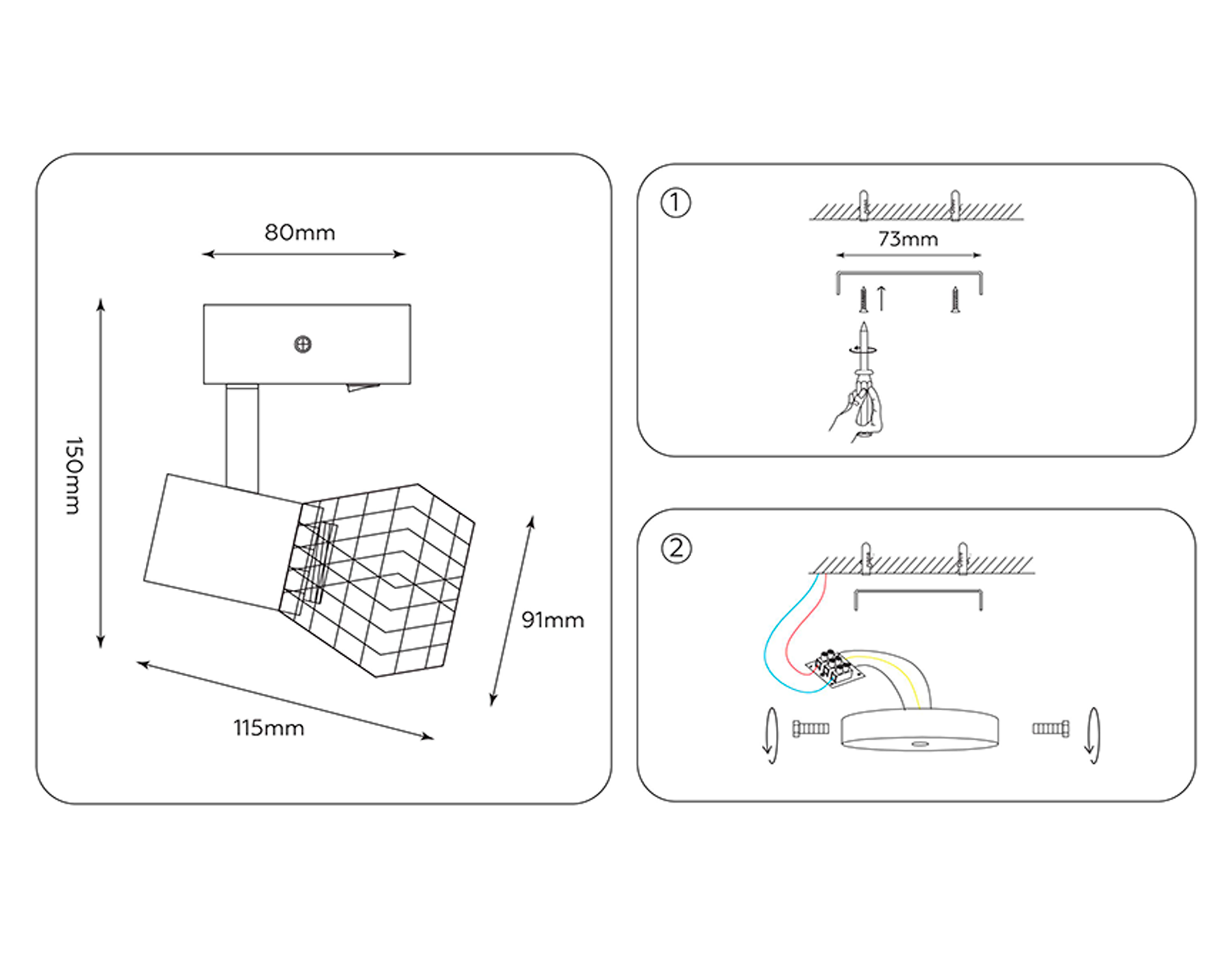 TR8620 BK/CH черный/хром E27 max 40W 115*91*150