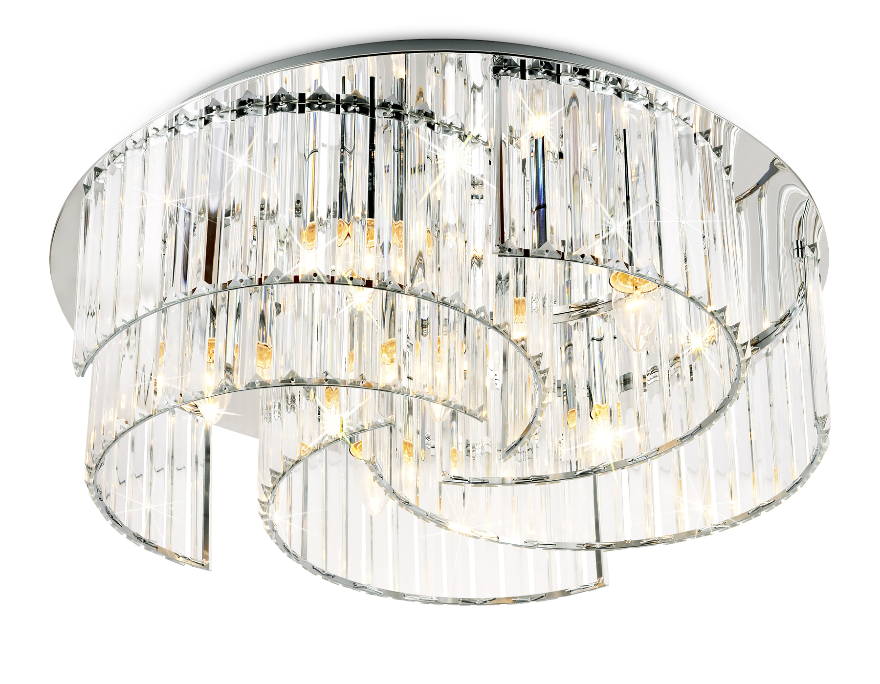 TR5205/6 CH/CL хром/прозрачный E27/6 max 40W D600*180