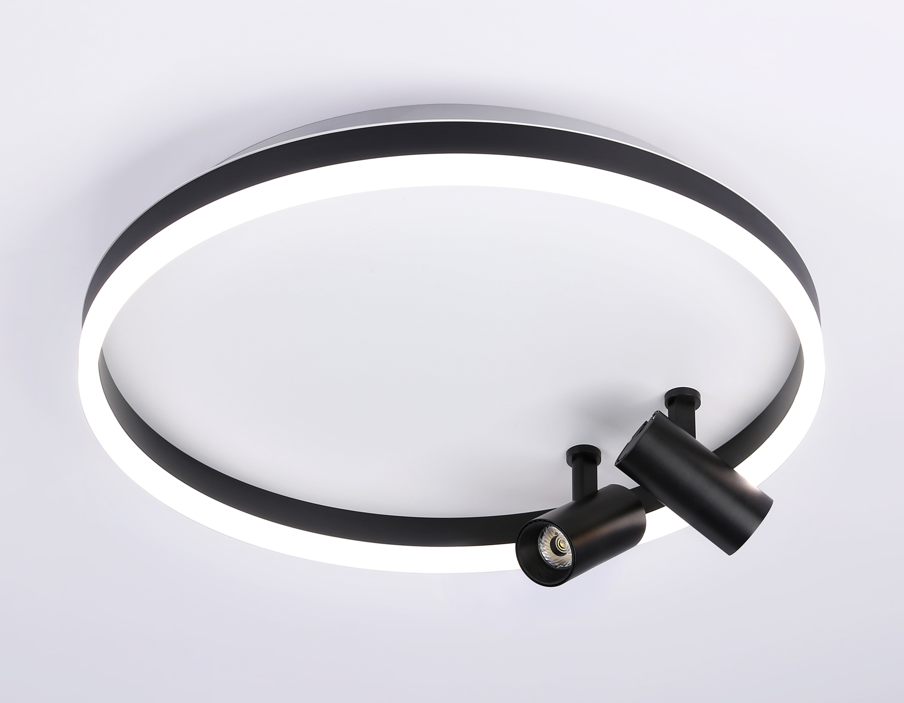 FL5113/1+2 WH/BK белый/черный 43W 3000K-6400K D500*130 (ПДУ ИК)